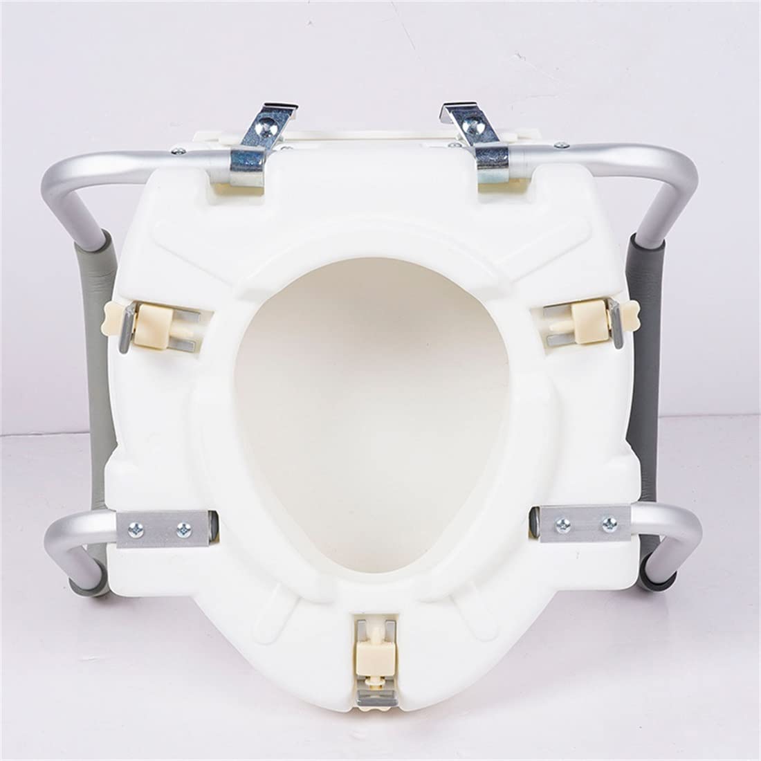 **Raised Toilet Seat with Lid & Foam Armrests - Elongated Bowl for Seniors & Post-Surgery Recovery - Comfortable Bathroom Safety Aid for Elderly & Mobility Support**    *(Ideal for post-surgery recovery, elderly care, and enhanced bathroom safety with easy installation.)*