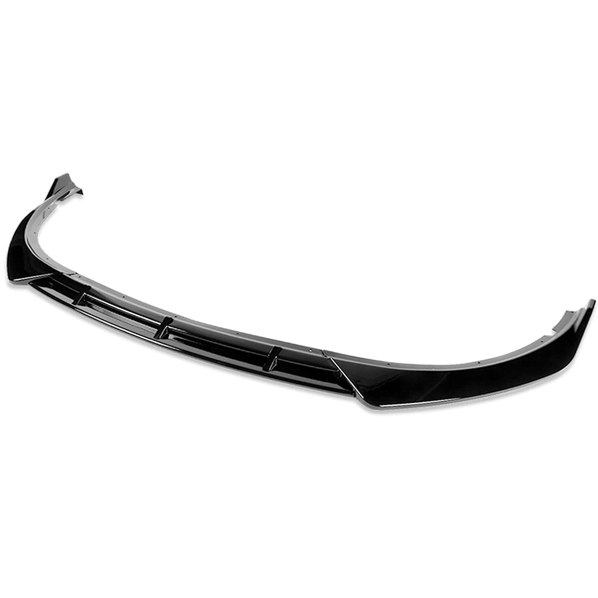 DNA Motoring 2-PU-591-PBK STP-Style Front Bumper Lip 3PCS - Gloss Black Car Body Kit Compatible with 2016-2018 Kia Optima LX/EX/LX-Turbo | Enhances Aerodynamics & Sporty Look for Street Racing & Car Shows