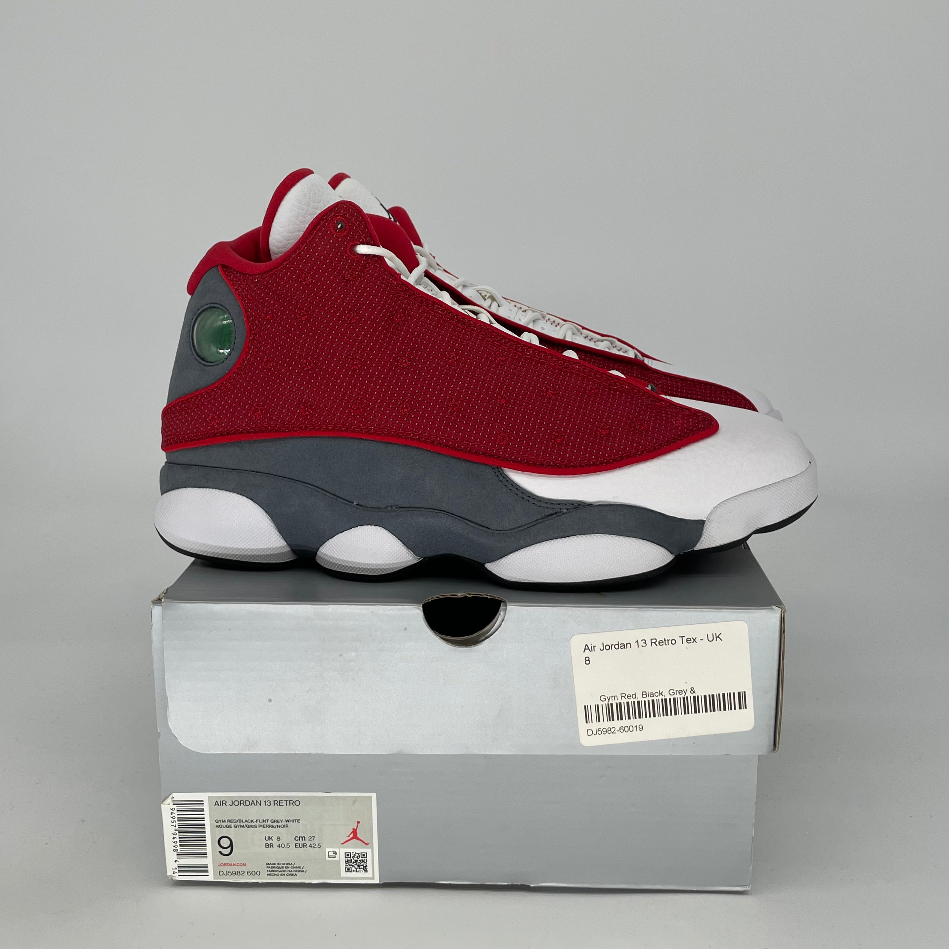 AIR JORDAN 13 Retro Basketball Shoes - Red Flint Colorway - Men's Size 9/Women's Size 10.5 - Style Code DJ5982-600 | Perfect for Streetwear, Sneaker Collecting & Basketball Games