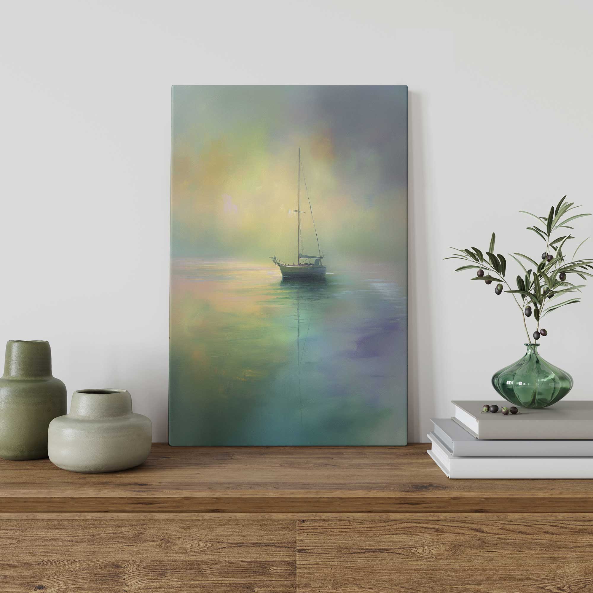 Guiding Light v1 Canvas Wall Art Print - Modern Home Decor for Living Room, Bedroom & Office