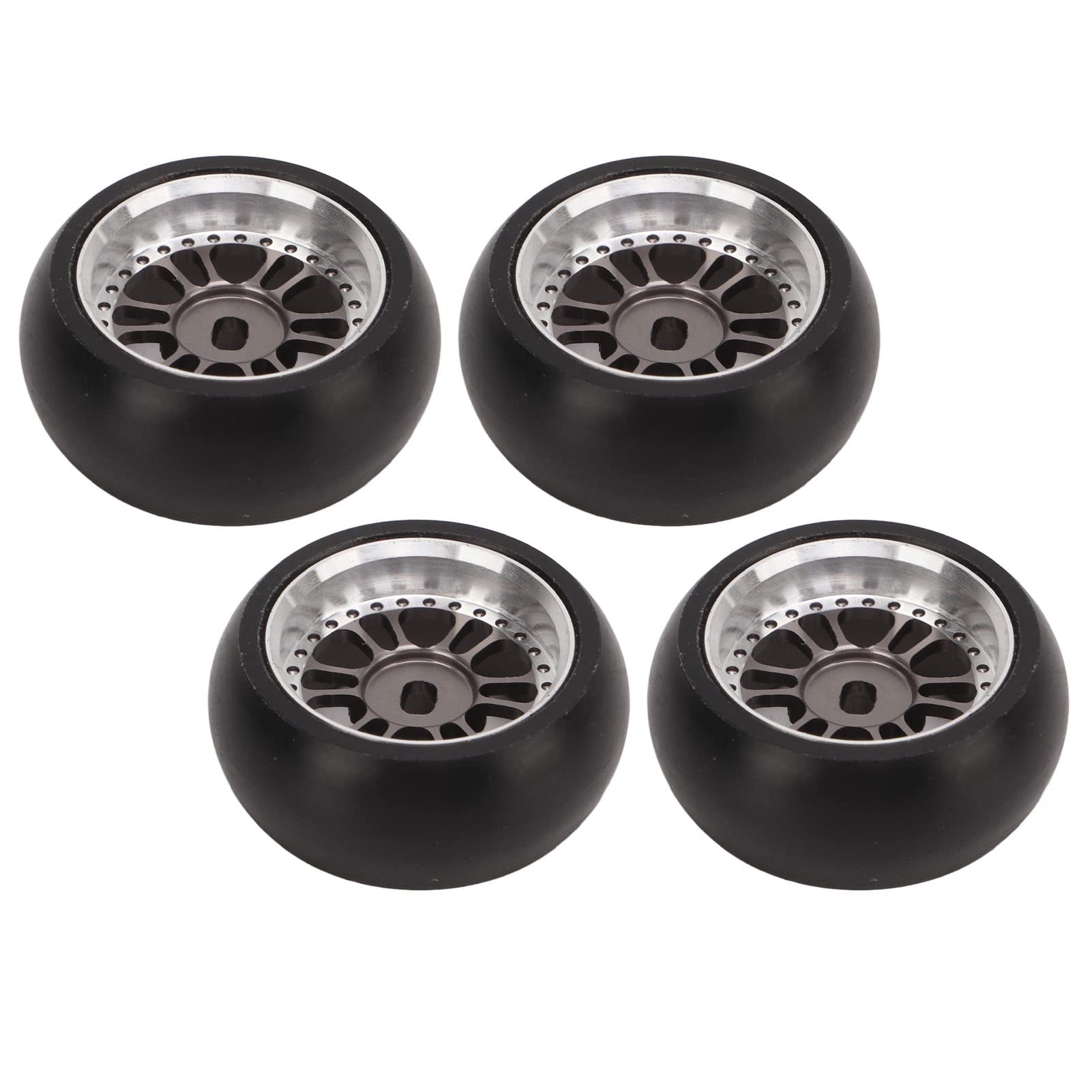 High-Performance RC Drift Tires - Durable, Flexible & Abrasion-Resistant for 1/28 Scale RC Cars (Titanium Color) | Perfect for Competitive Drifting, Racing & RC Car Upgrades