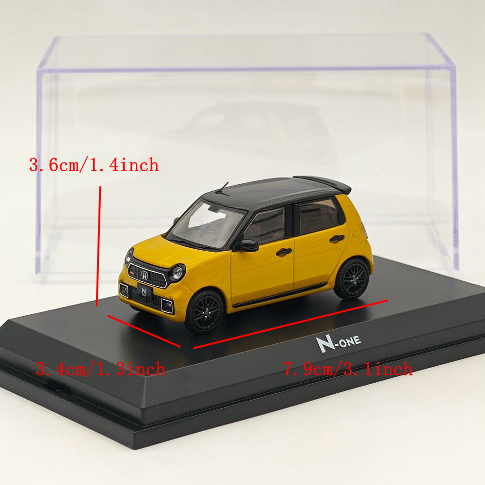 1/43 Hobby Japan N ONE RS Diecast Model Car - Premium Yellow Pearl Limited Edition | Collectible Miniature Car for Display & Gifts
