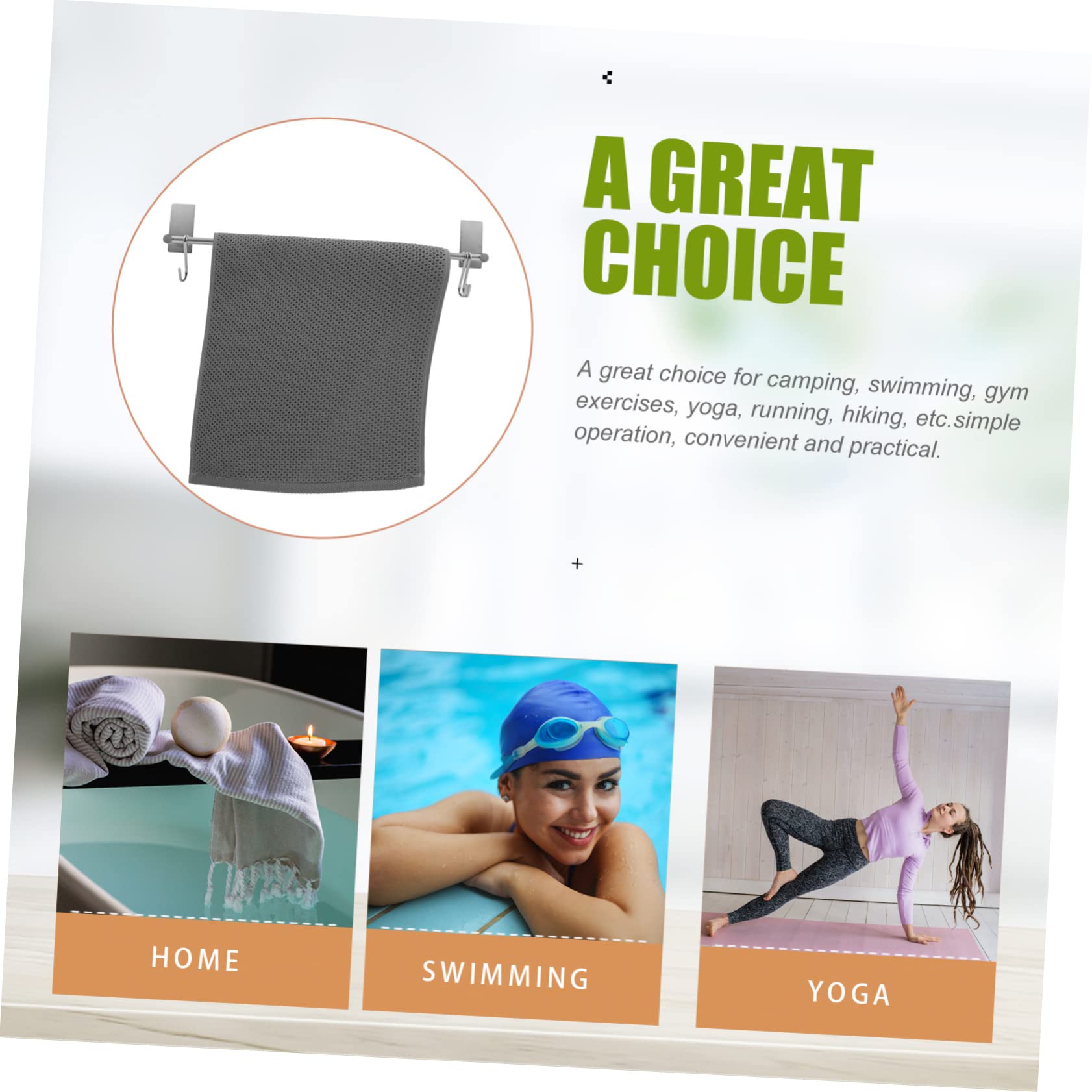 SUPVOX 2 Pack Sports Towels - Quick Dry Gym Towel, Yoga Towel & Fitness Towel with Honeycomb Texture for Sweat Absorption - Perfect for Workouts, Running, Yoga & Outdoor Activities
