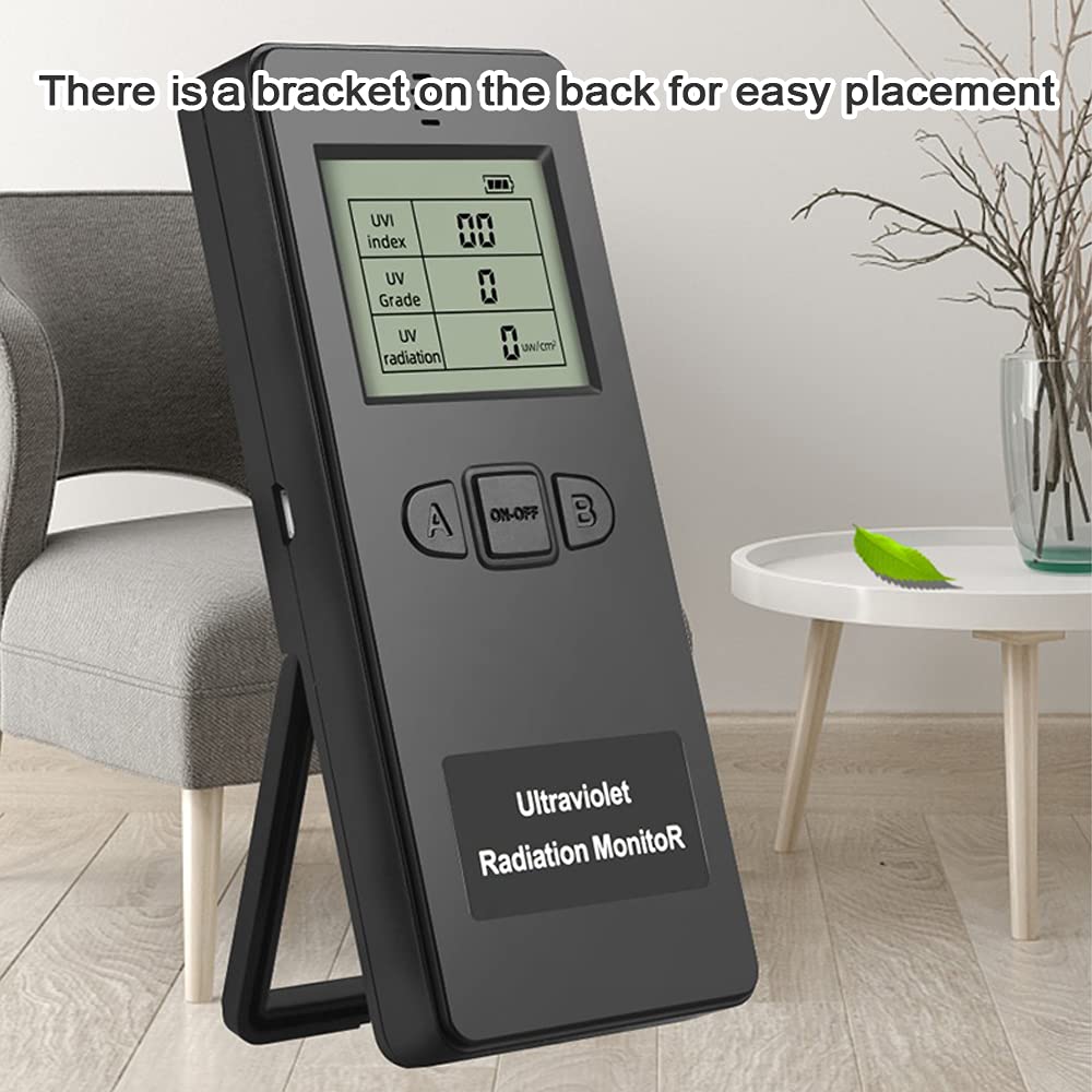Portable UV Meter - Digital Ultraviolet Radiation Detector with UVI Measurement for Sun Protection, Skin Care & Outdoor Safety | Perfect for Travel, Hiking & UV Index Monitoring