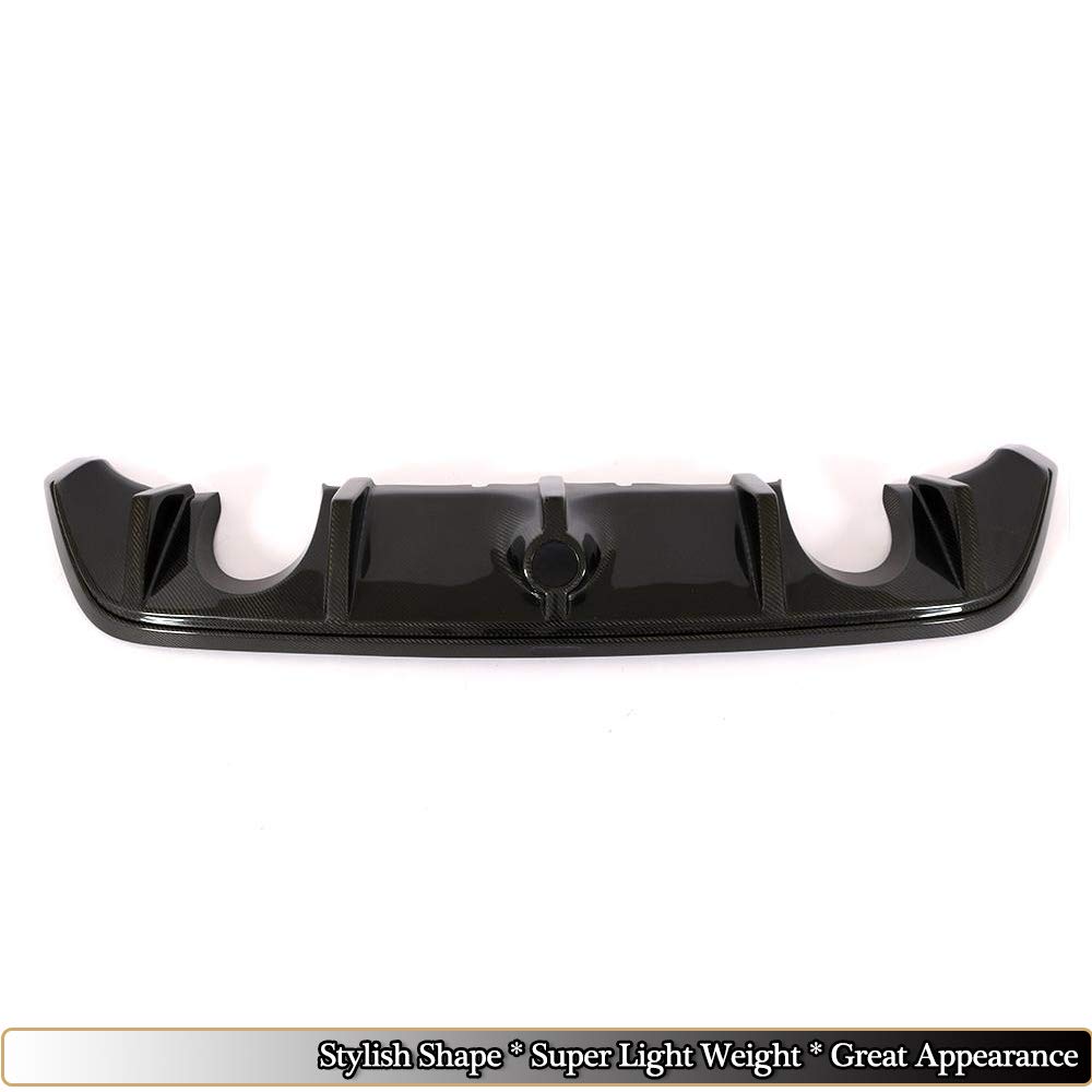 Carbon Fiber Rear Bumper Diffuser & Chin Spoiler for 2016-2018 Ford Focus RS Hatchback - Body Kit Upgrade for Enhanced Aerodynamics & Sporty Styling (Perfect for Track Days & Car Shows)