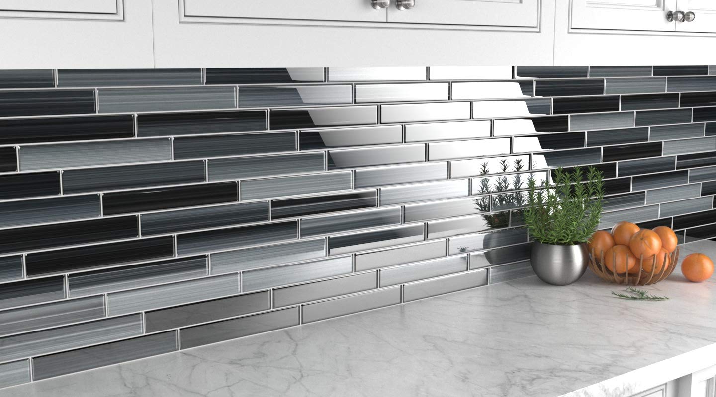 Bodesi 2x12 Glass Subway Tile - Elegant Kitchen Backsplash & Bathroom Wall Tile for Modern Home Decor | Perfect for Shower Walls, Kitchen Splashbacks & Interior Design Projects