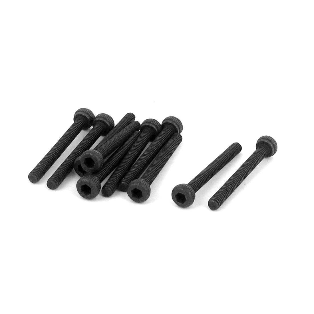 18mm M2 Iron Cup Head Screws - Black Anodized (10 Pack) - Perfect for Electronics, DIY Projects & Home Repairs