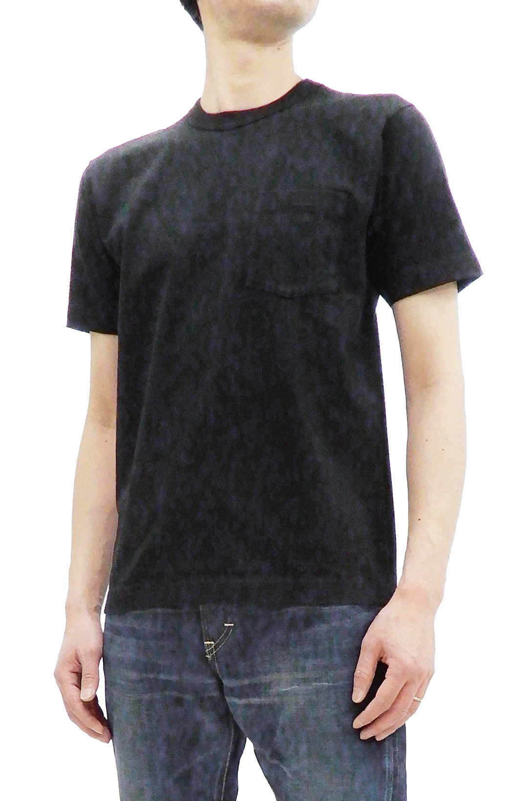 Premium Men's Plain Pocket T-Shirt - Short Sleeve Crewneck Loopwheel Cotton Tee (One Wash) - Comfortable Casual Wear for Everyday & Street Style - WV78932 by Toyo Enterprises - Black