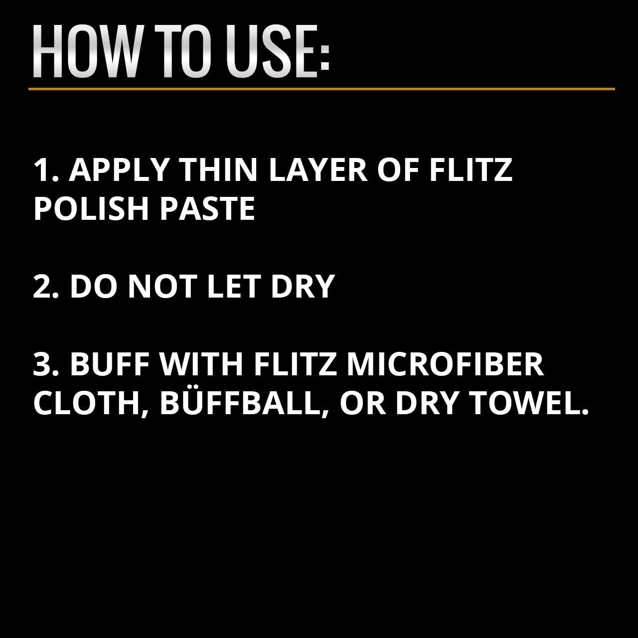Flitz Metal Polish & Cleaner Paste - Restores Aluminum, Jewelry, Sterling Silver, Plastic & Fiberglass - Headlight Restoration & Rust Remover - Made in USA - 2 LB (3 Pack) - Perfect for Car Detailing, Marine Maintenance & Household Metal Care