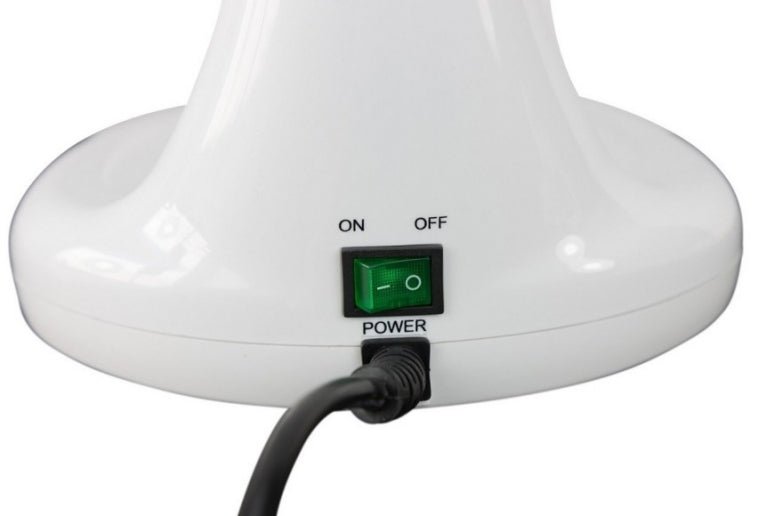 SilverFox F 101A Portable Desk Steamer with Adjustable Extended Arm & Digital Timer - Perfect for Home Office, Dorm Room, and Travel Use