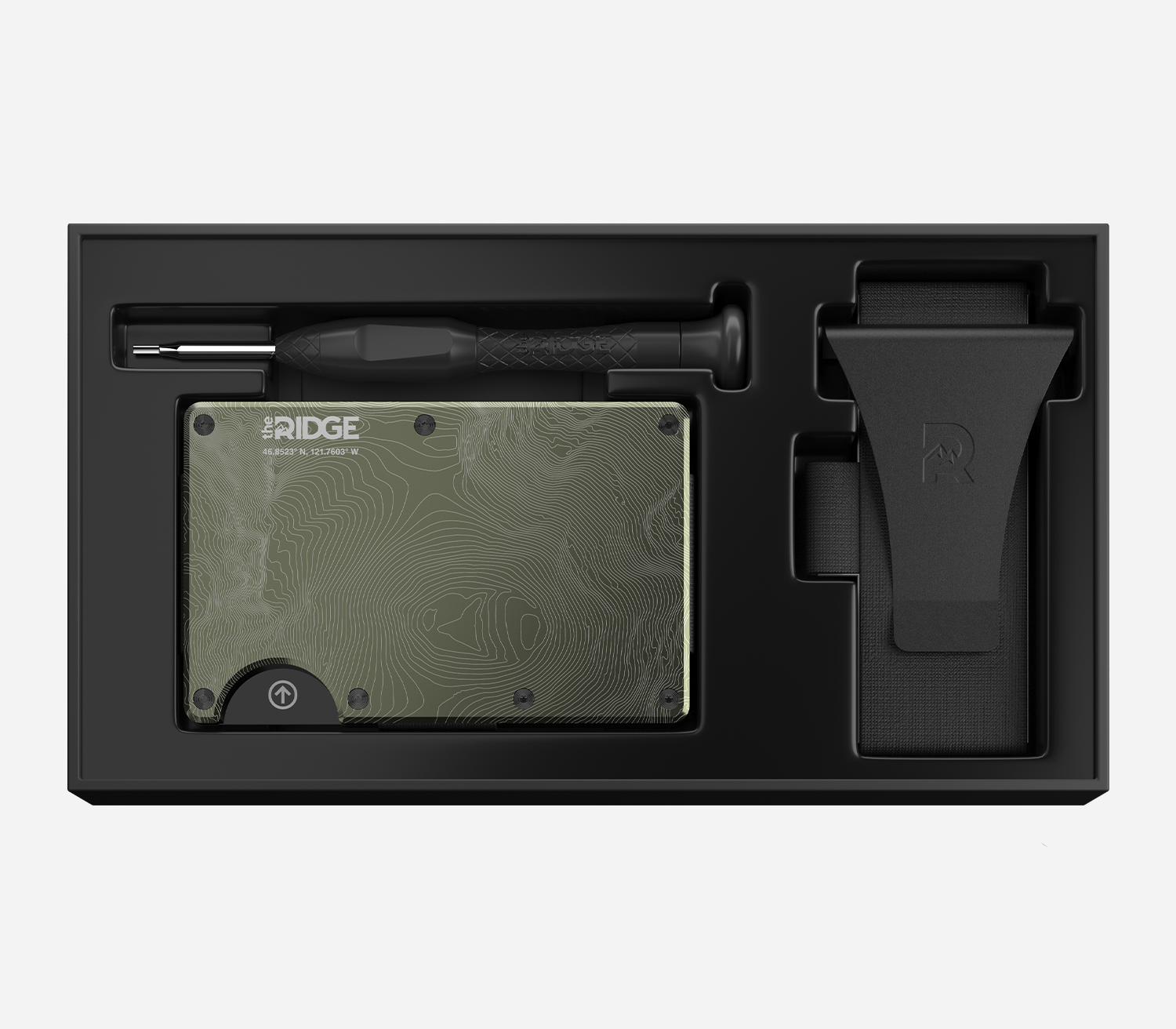 The Ridge Wallet - Minimalist Aluminum RFID Blocking Slim Wallet for Men - Perfect for Everyday Carry, Travel & Outdoor Adventures