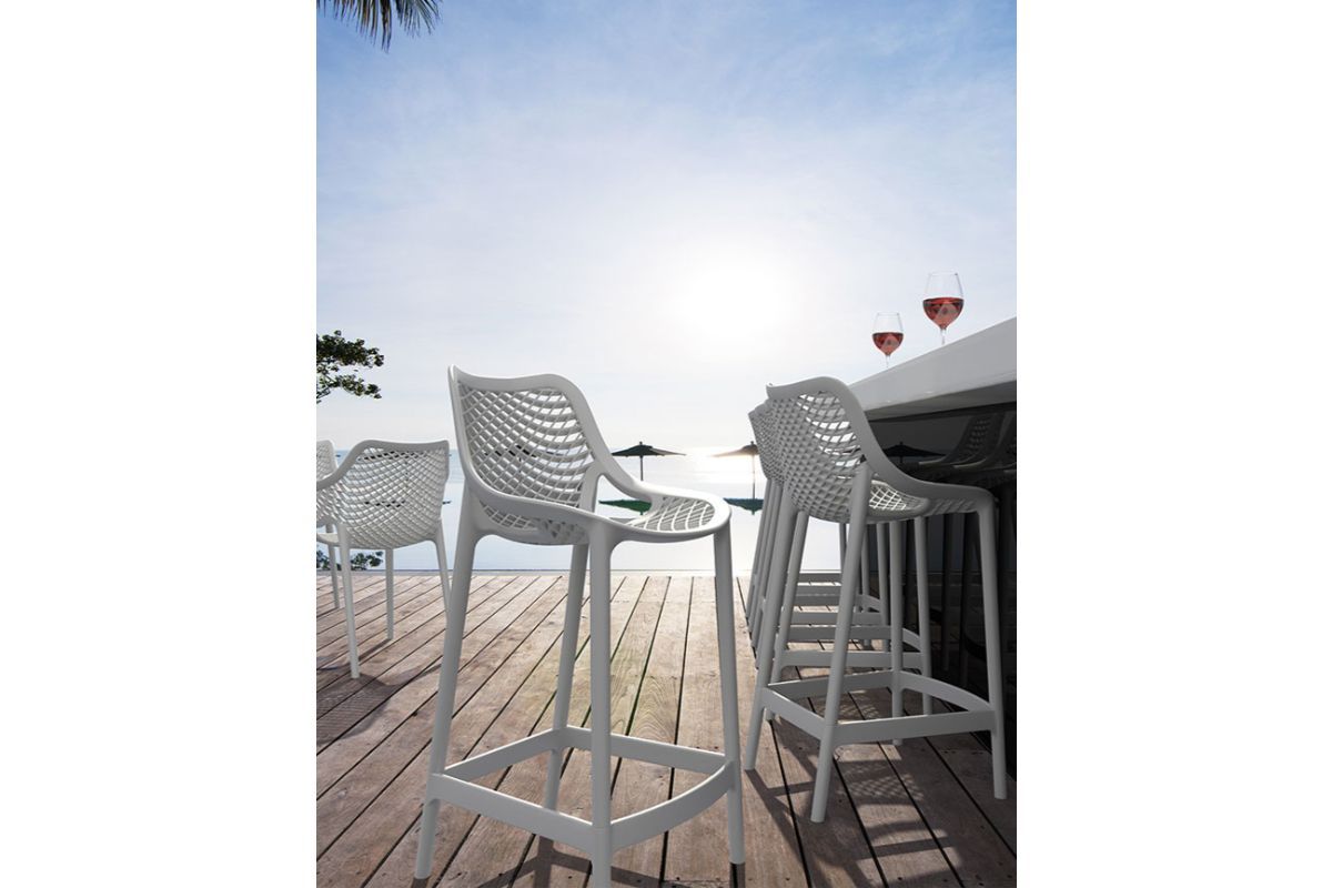 Premium Hospitality Plus Air Bar Stool - 750mm Seat Height [1060H x 440W] - Perfect for Restaurants, Bars & Home Kitchen Islands