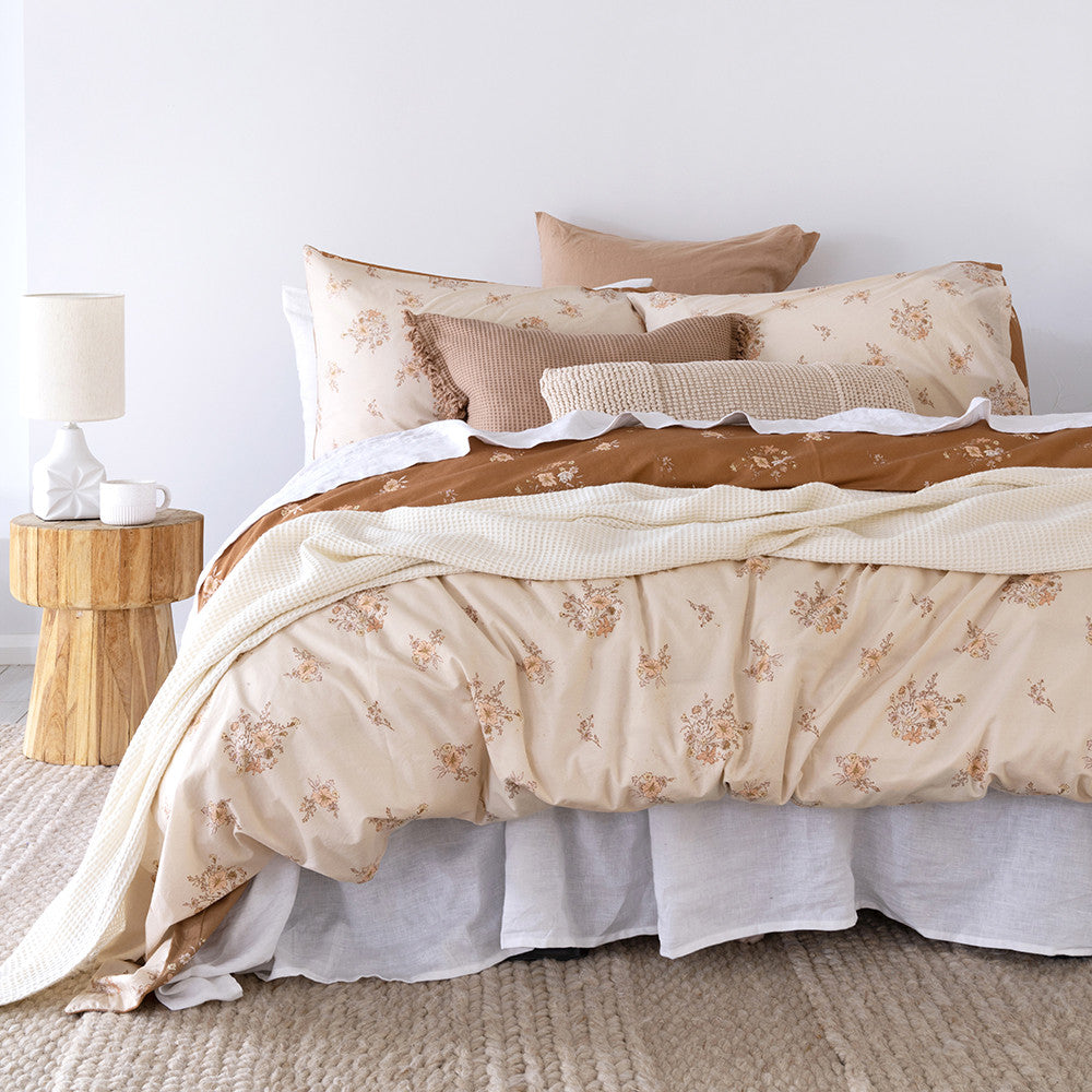 Ellen Quilt Cover Set - Queen Size Bedding, Soft & Breathable Cotton Duvet Cover with Pillowcases - Perfect for Master Bedroom, Guest Room & Cozy Home Decor