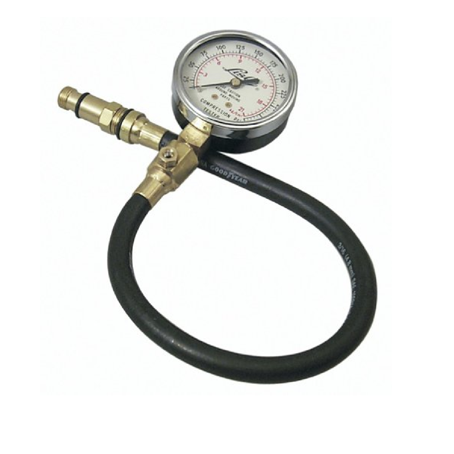 Lisle 20250 Professional Gas Compression Tester Kit - Engine Compression Gauge for Automotive, Motorcycle, Small Engine Diagnostics - Perfect for Mechanics & DIY Car Repair