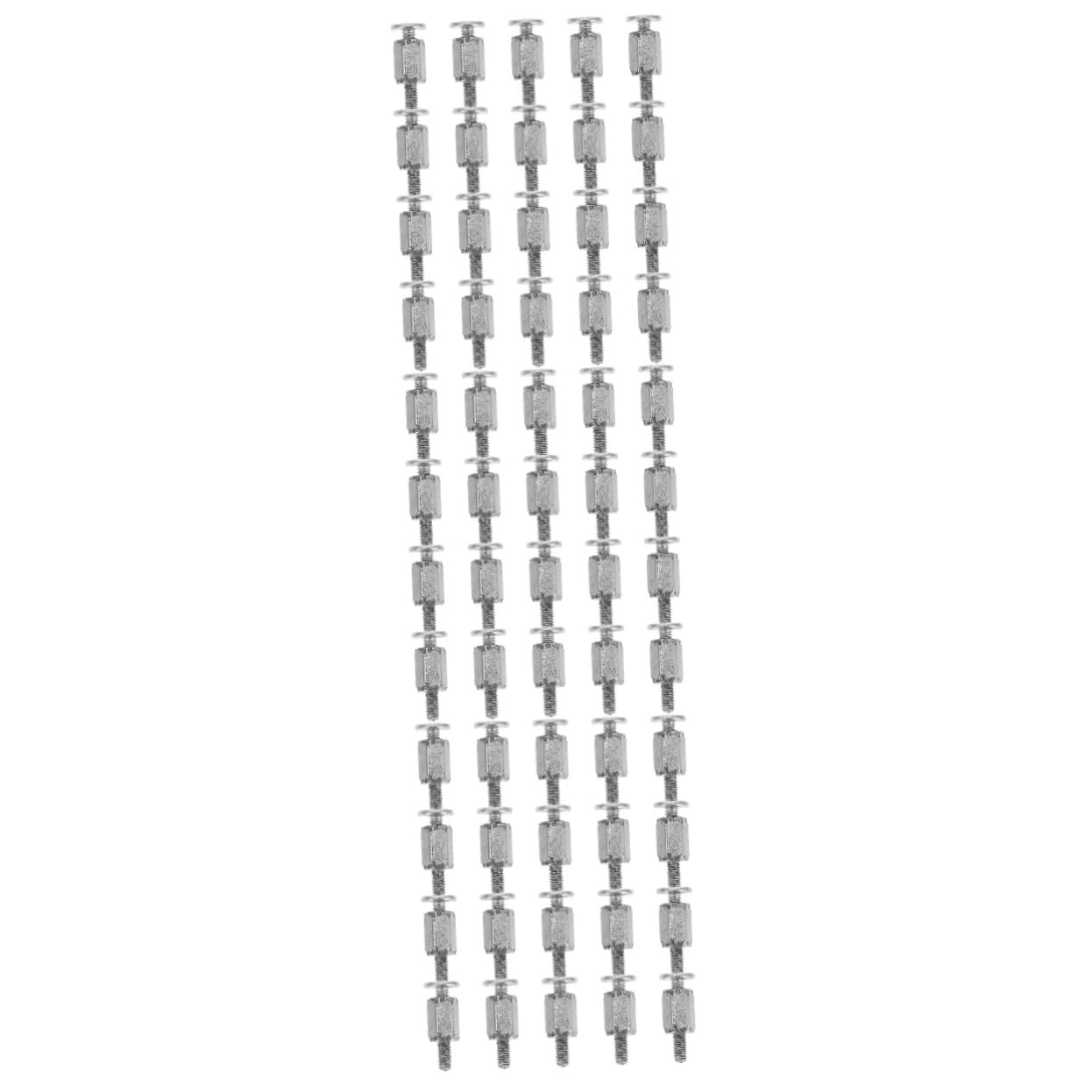 BESTonZON 60 Pcs Motherboard Screws Kit - Hex Nut Laptop Stand Holder, SSD Screws, Metal Accessories for Computer Desk Setup, Monitor Stands, and DIY PC Building Projects
