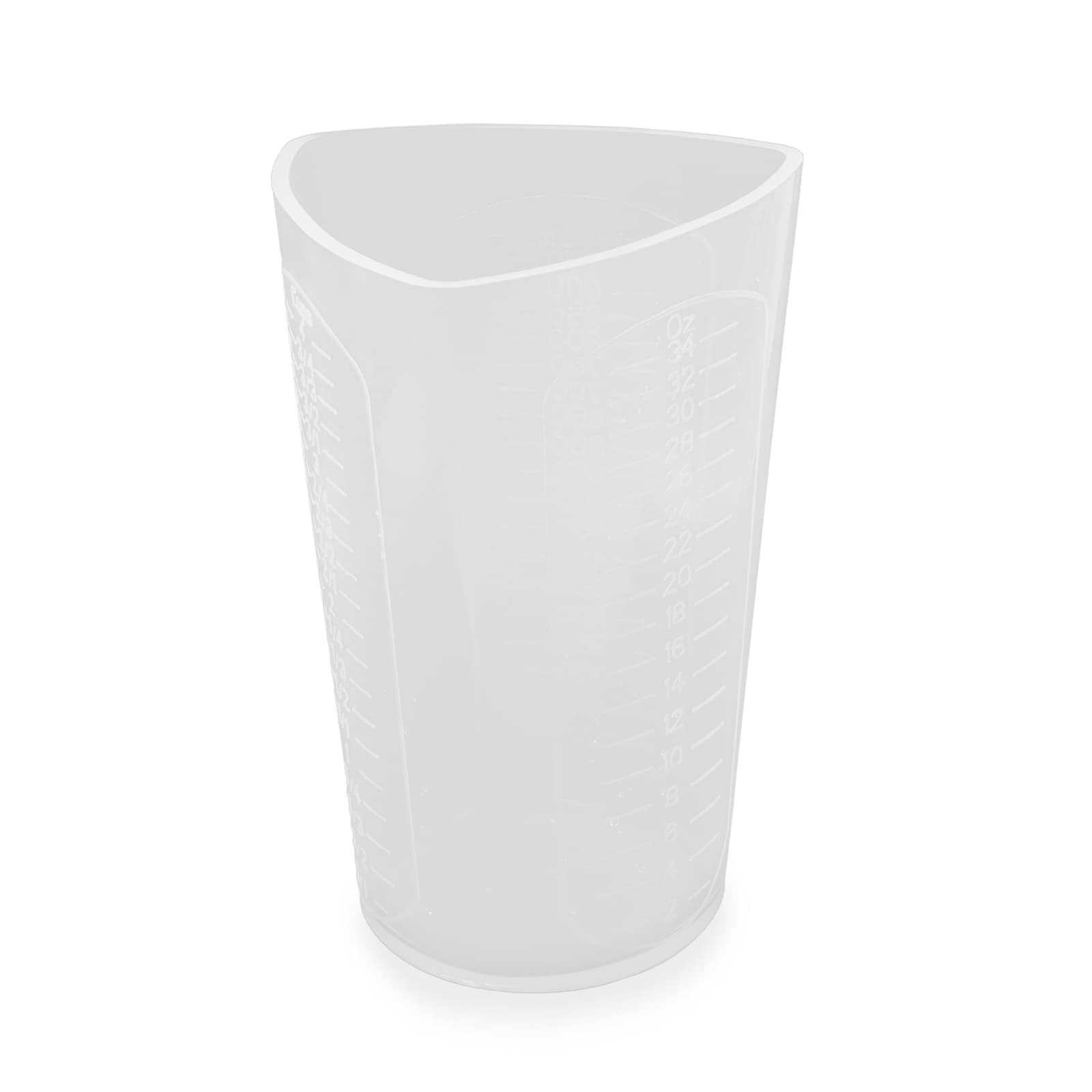 Premium Silicone Resin Measuring Cups - 1000ml Thick Non-Stick Mixing & Pouring Cups with 3 Measurement Units (OZ/ML/G) - Ideal for Epoxy Resin, Art Crafts, Baking & Kitchen Use