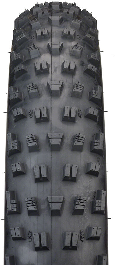 45NRTH Vanhelga Tubeless Folding Bike Tire - 27.5 x 4.5 Inches, 120 TPI, Black (11 000286) - Perfect for Winter Fat Biking and Snow Trail Adventures