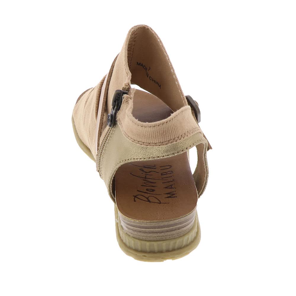 Blowfish Malibu Women's Black Wedge Sandals - Comfortable Casual Summer Shoes for Beach, Walking & Outdoor Activities