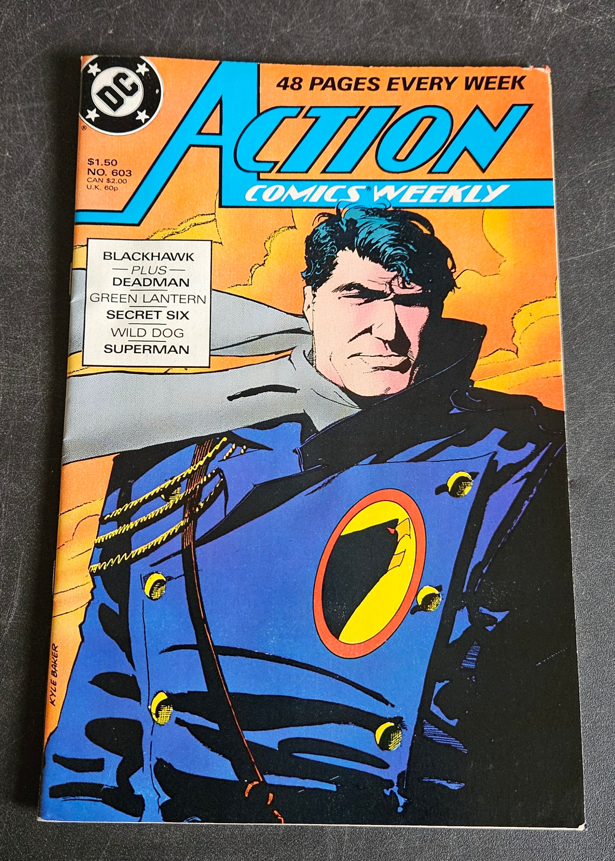 Action Comics Weekly #603 Featuring Blackhawk, Green Lantern & Deadman – Detective Comics Vintage Comic Book – Perfect for Collectors & DC Fans