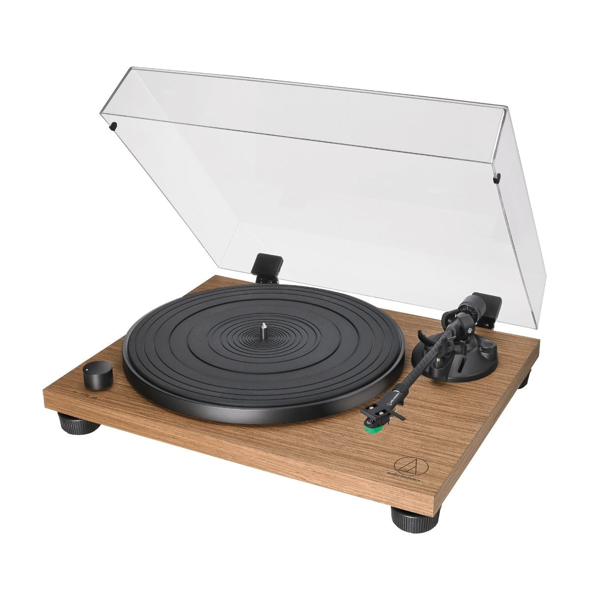 Audio Technica AT LPW40WN Fully Manual Belt-Drive Turntable with Walnut Finish - Perfect for Vinyl Record Playback, Home Audio Setup & Music Enthusiasts