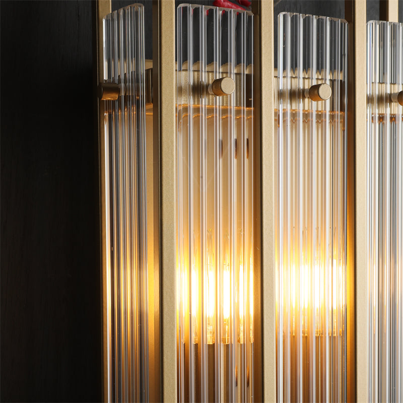 Modern Linear Glass Wall Sconce - Sleek LED Wall Lamp for Bedroom, Living Room, Hallway | Energy Efficient Lighting for Home Decor & Ambient Mood Setting