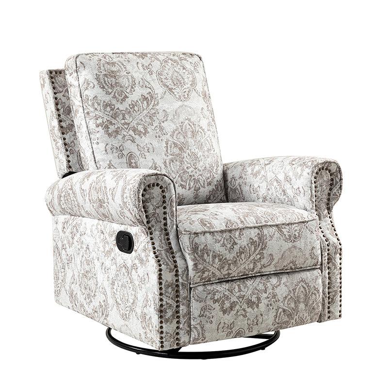 Comfortable Nikola Swivel Glider Recliner Chair - 360° Rotation & Smooth Gliding Motion - Perfect for Living Room, Nursery, or Home Theater Relaxation