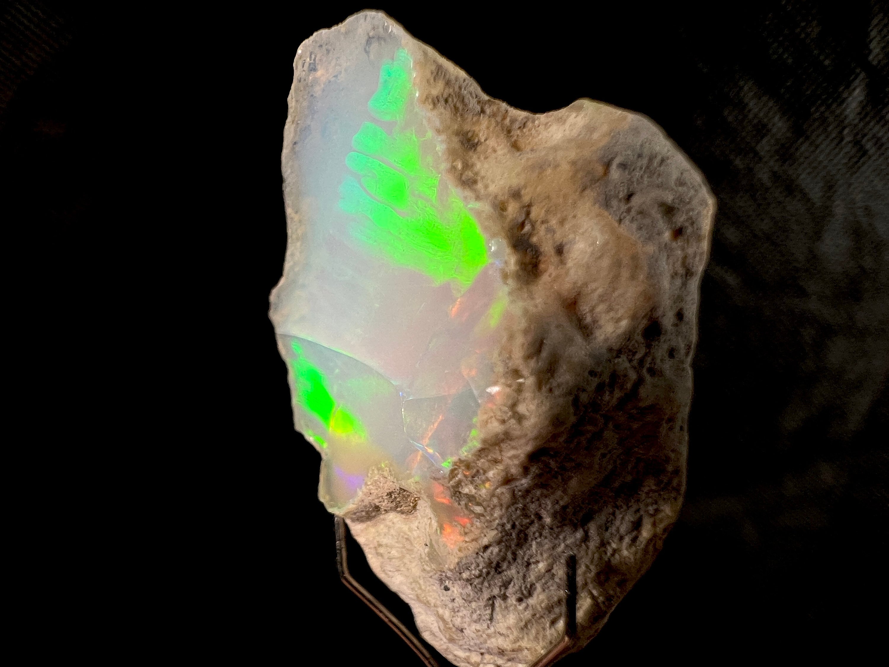 Premium 4A+ Welo Opal Raw Crystal - Natural Cutting Grade Opal Gemstone, October Birthstone for Jewelry Making & Collecting | Perfect for Rings, Necklaces & Healing Crystals