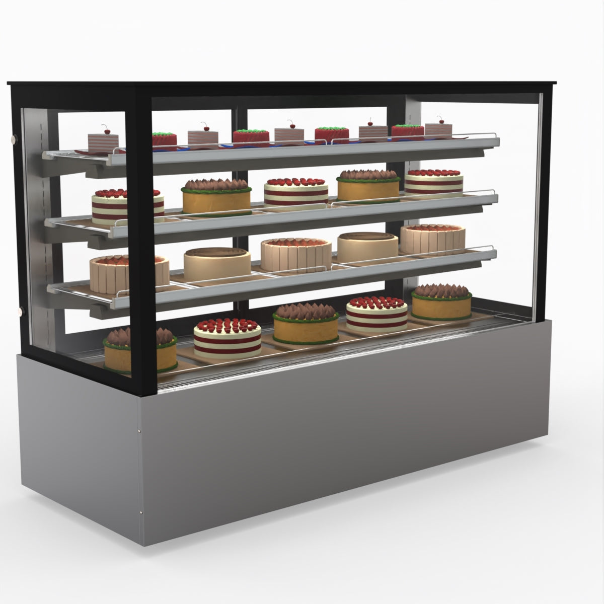 Bonvue SL860V Commercial Refrigerated Food Display Case - Perfect for Delis, Cafes, and Supermarkets