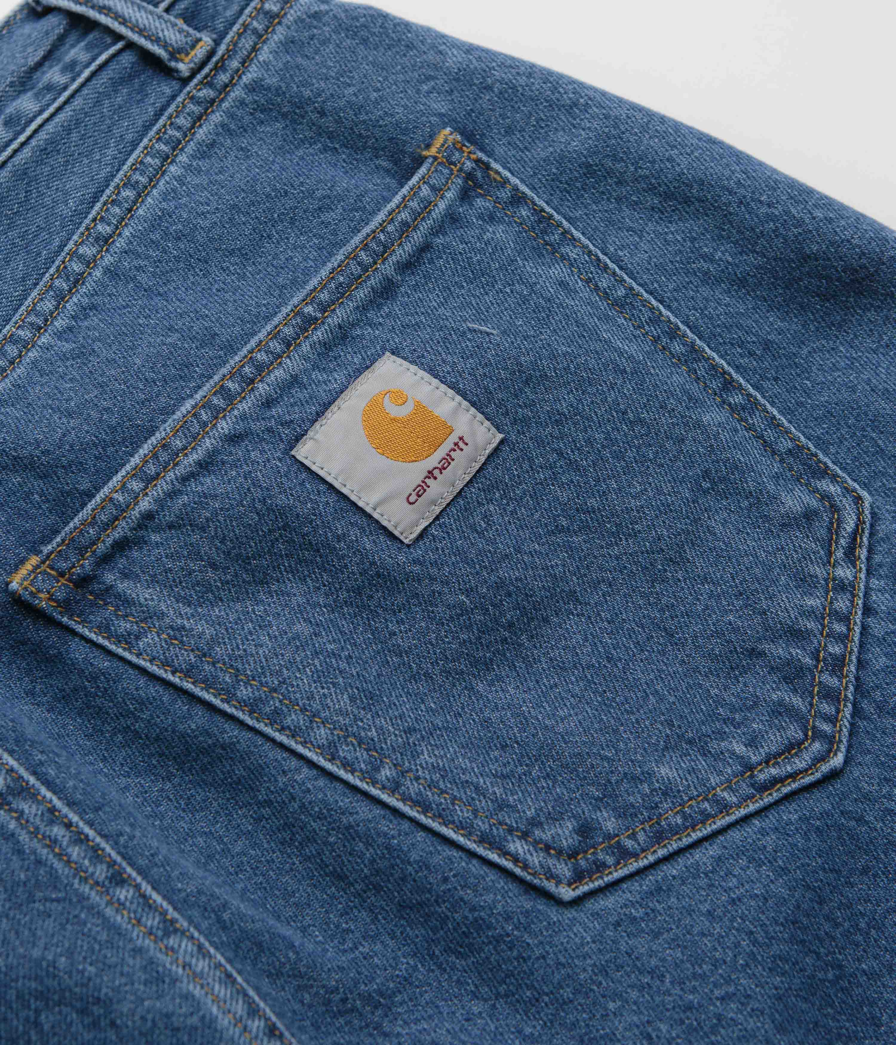 Carhartt Nolan Pants for Men - Heavy Duty Work Pants in Blue Stone Wash | Durable Workwear for Construction, Landscaping & Outdoor Jobs