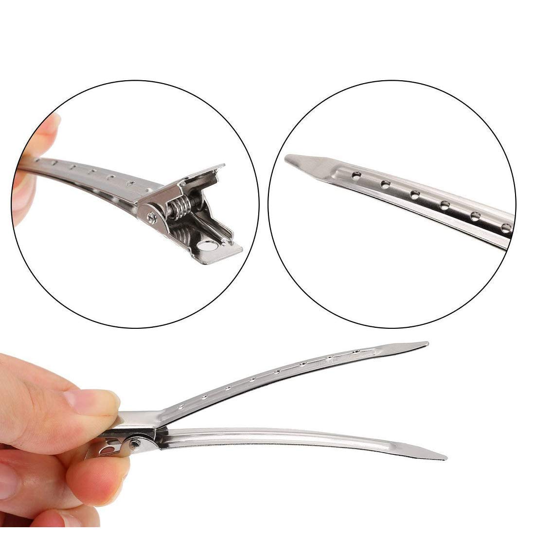 Professional Steel Hair Clips for Salon Styling - Women's Hair Accessories for Home & Salon Use