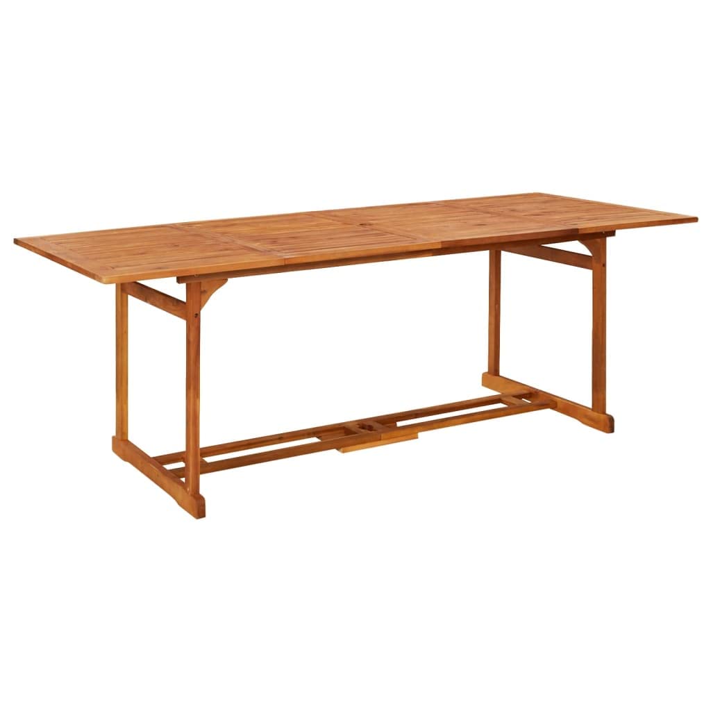 86.6x35.4x29.5 Inch Solid Acacia Wood Outdoor Dining Table - Square Patio Bistro Table for Backyard, Garden, Poolside & Indoor Use - Weather-Resistant Patio Furniture for Entertaining & Relaxation