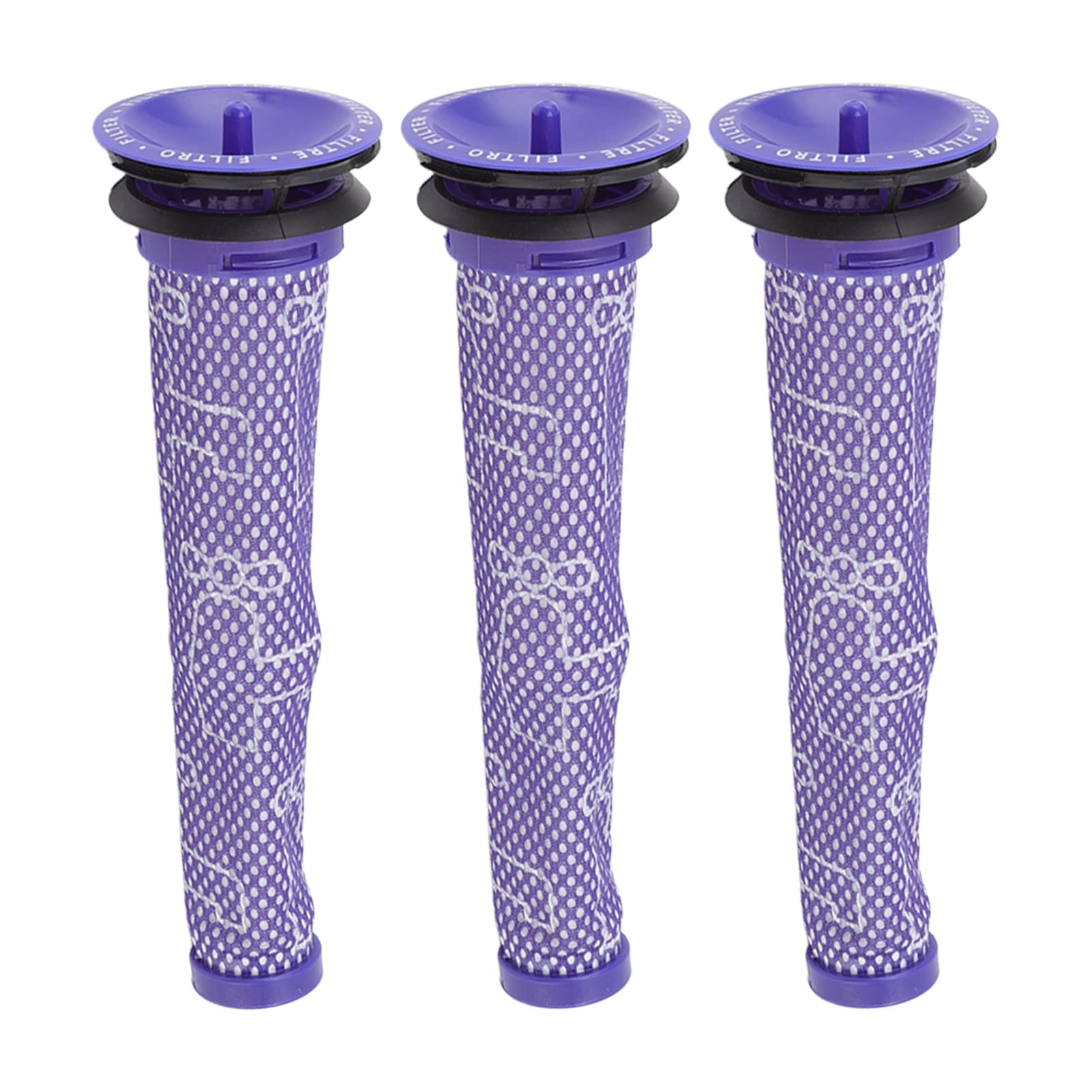Zerodis 3-Pack Vacuum Pre Filter Replacement for Dyson V6 V7 V8 - Dustproof, Eco-Friendly Sweeper Filters for Pet Hair & Allergies - Perfect for Home Cleaning & Car Detailing