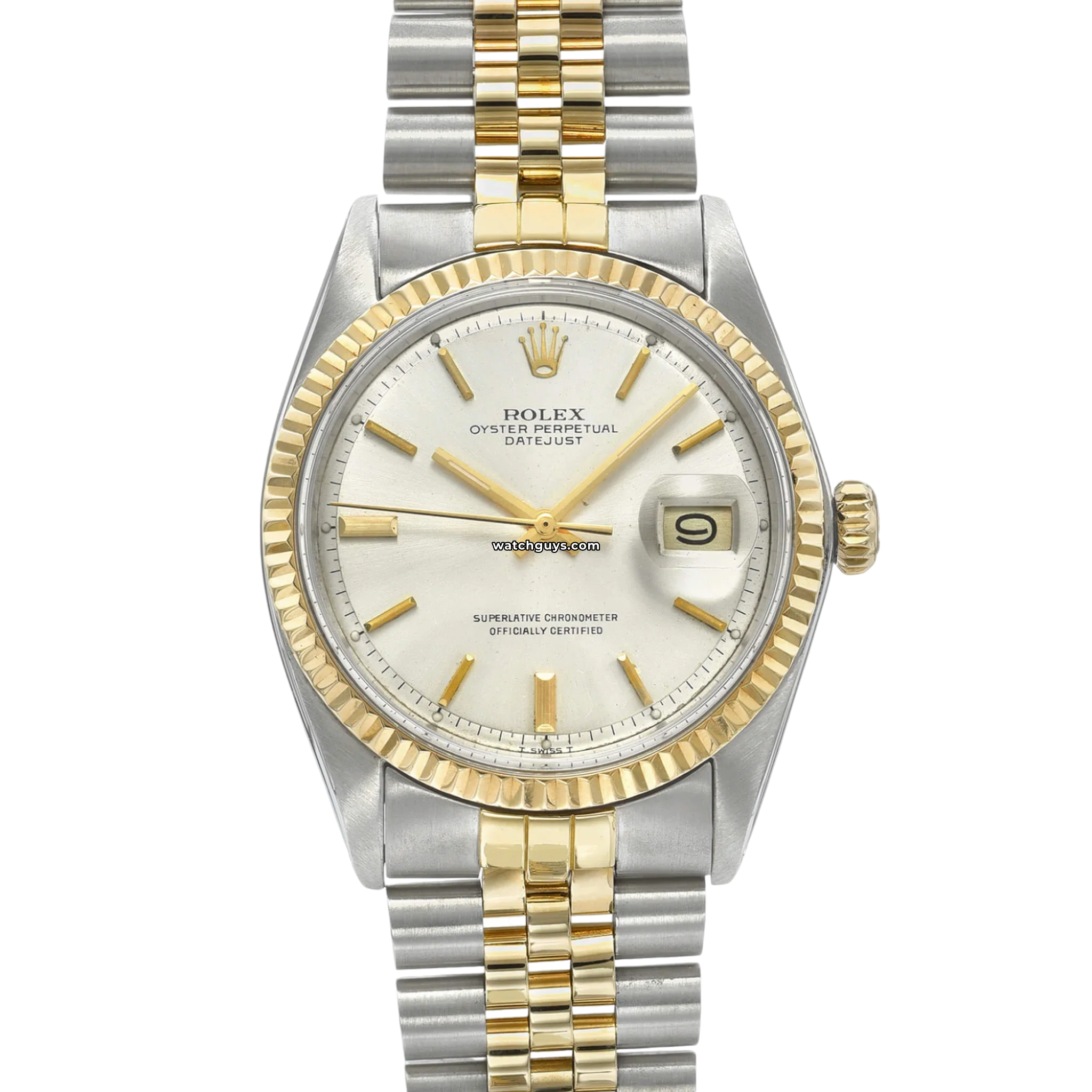 Rolex Datejust 1601 Two Tone Men's Watch - 18K Gold & Stainless Steel Automatic Watch for Business, Formal & Luxury Occasions
