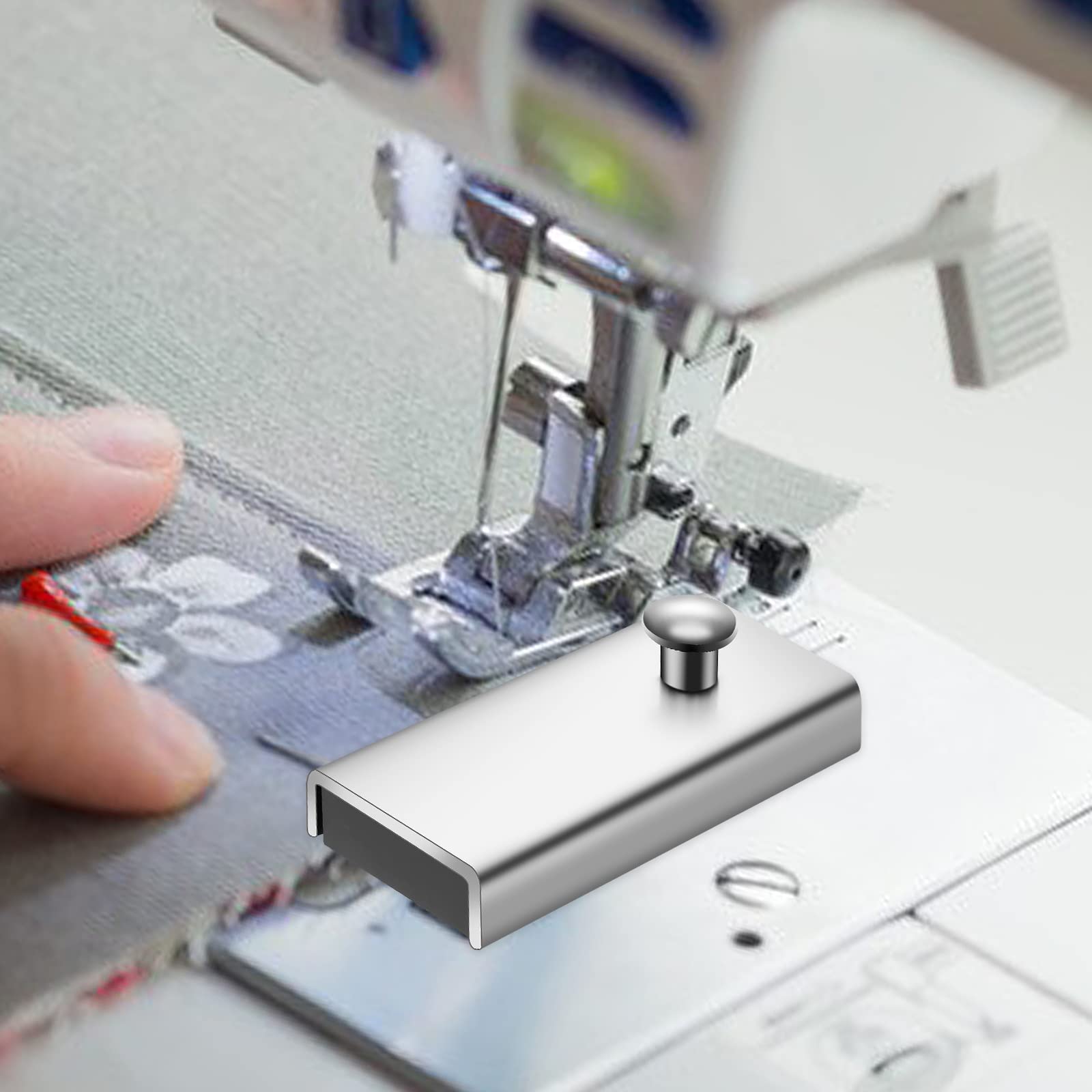 Grevosea 2 Pack Magnetic Sewing Guides - Universal Metal Straight Stitch Guide for Sewing Machines - Perfect for Quilting, Hemming & Crafting Projects