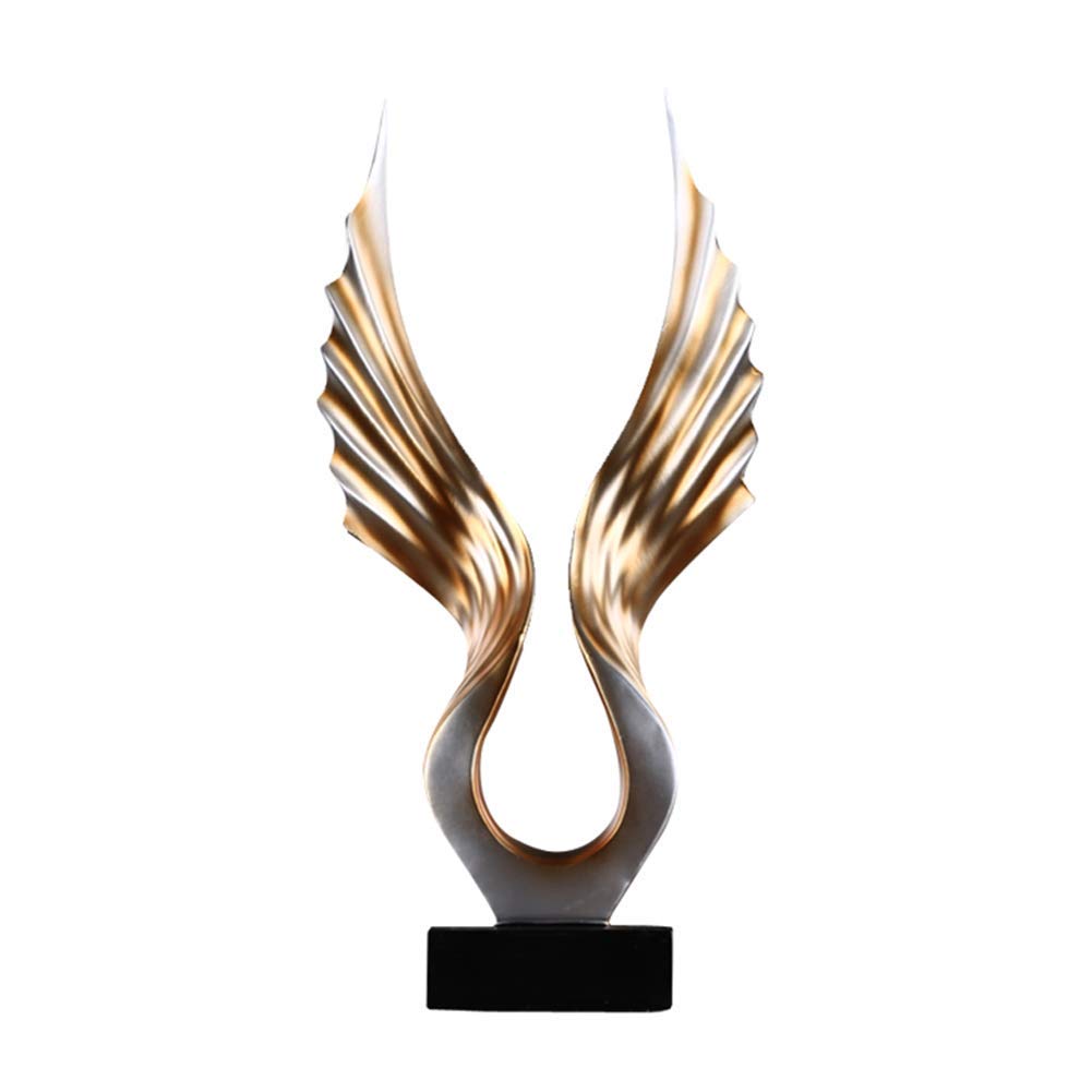 Handmade Resin Angel Wings Sculpture - Unique Abstract Art Decor, Collectible Figurine for Home, Bar & Office Decoration | Perfect Gift for Friends & Craft Lovers | Ideal for Wedding Centerpieces, Shelf Displays & Artistic Gifts