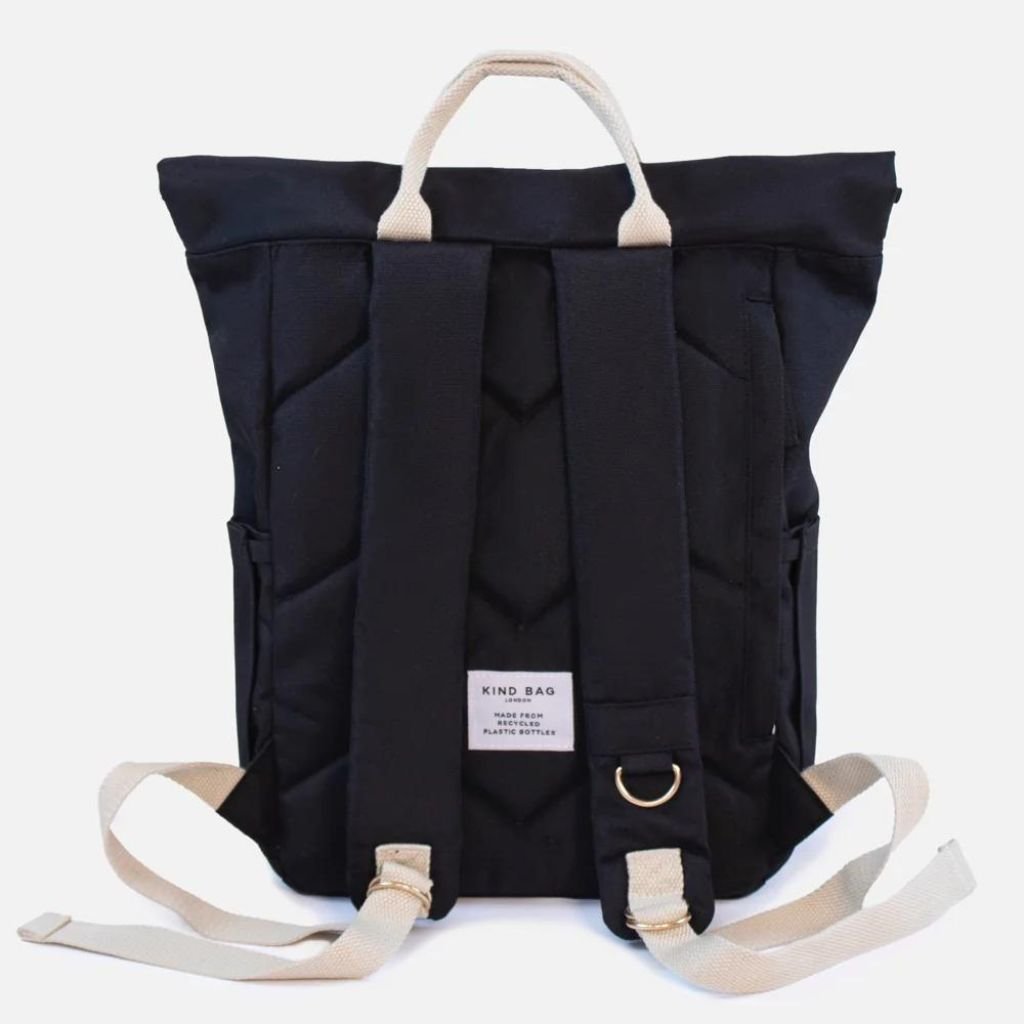 Kind Bags Hackney Medium Backpack - Stylish & Durable Black Backpack for Work, Travel & School | Water-Resistant & Spacious Design