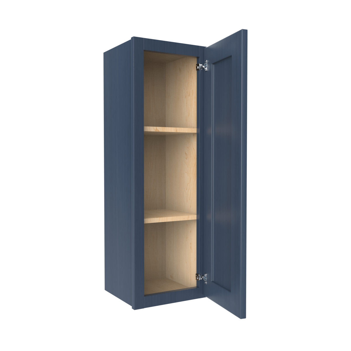 36 Inch Wall Cabinet - 12W x 36H x 12D Blue Shaker Style Kitchen Storage | Perfect for Bathroom, Laundry Room & Garage Organization