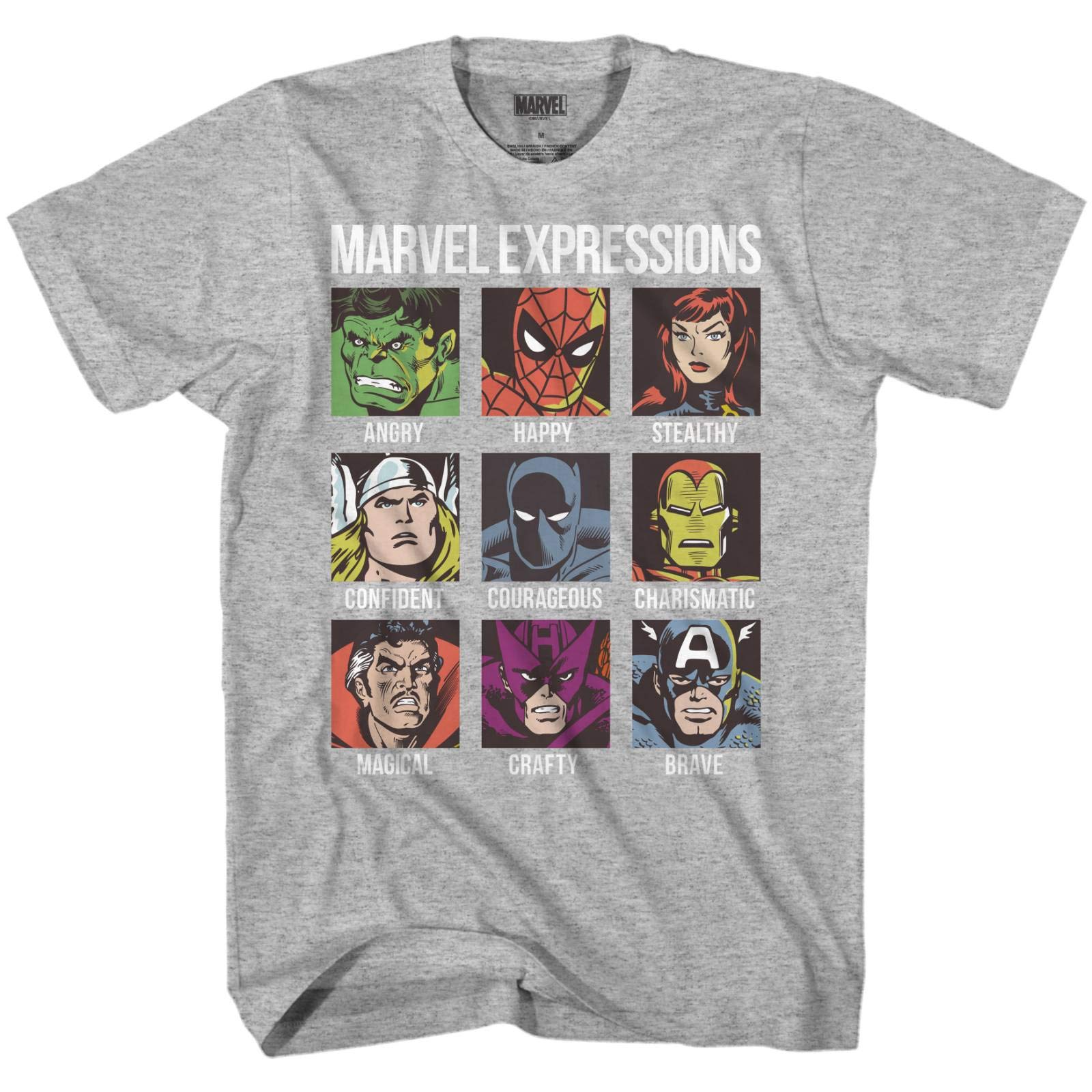 Marvel Avengers Hulk Spider-Man Iron Man Graphic T-Shirt for Men - Superhero Fan Gift, Casual Wear & Cosplay Costume