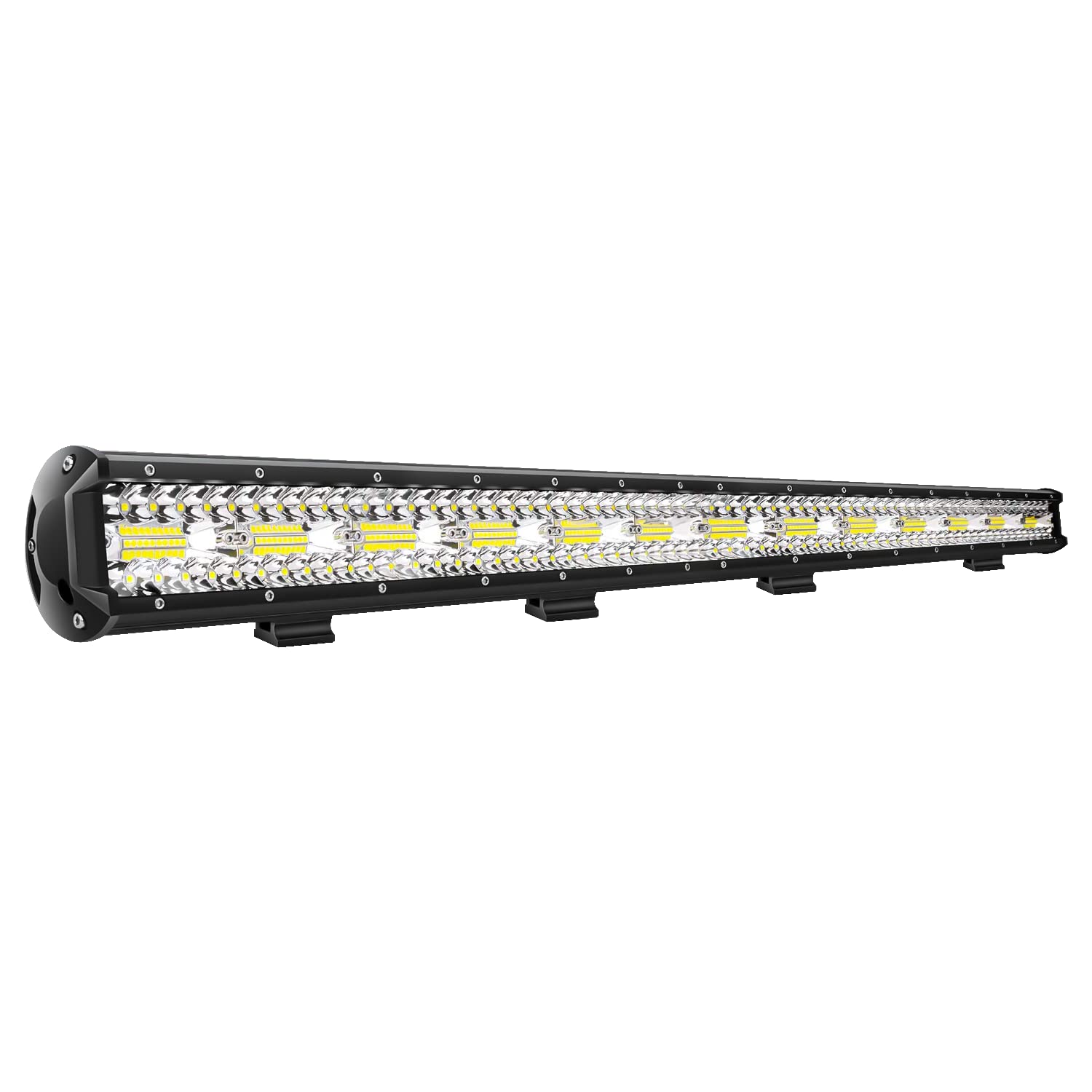 37 Inch LED Light Bar with Tri-Row Flood Spot Combo - 260 LEDs Super Bright Off-Road Lighting for Trucks, Jeeps, UTVs & ATVs - Waterproof Driving Lights for Night Adventures, Camping & Trail Riding