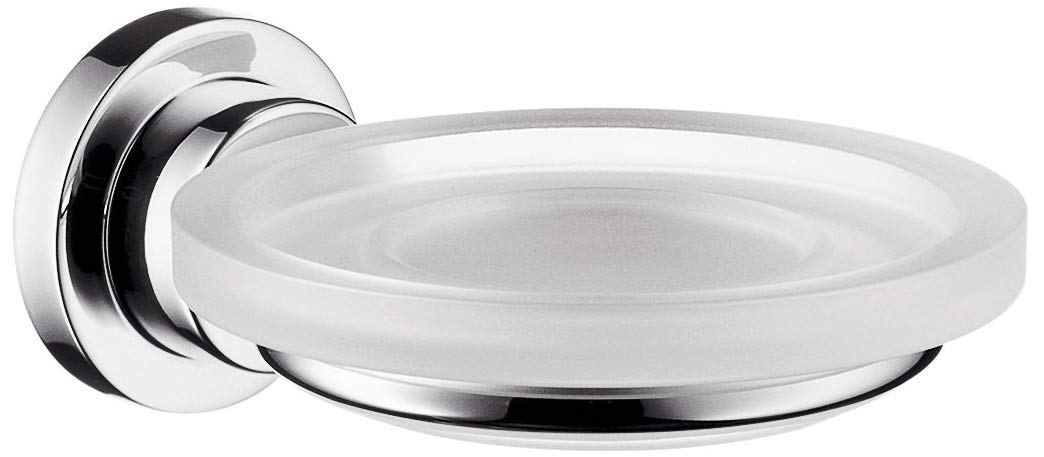 AXOR Chrome Soap Dish - 2 Inch Modern Bathroom Accessory, Easy Installation (41733000) - Perfect for Showers, Bathtubs & Vanity Sinks