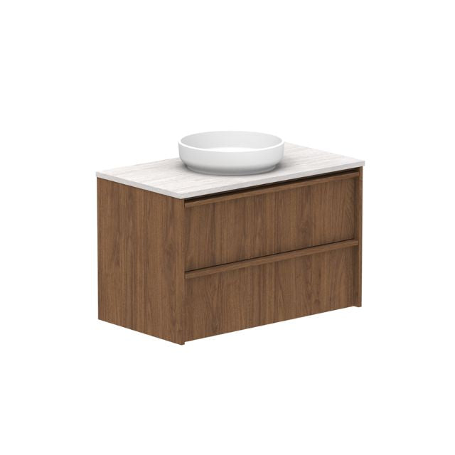 ADP Eli Wall Mounted Bathroom Vanity - Modern Floating Vanity with Sink for Small Space, Perfect for Apartments and Powder Rooms