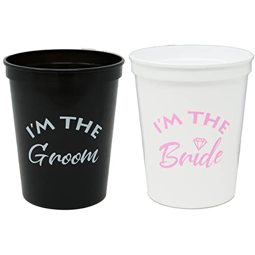 2 - I'm the - Bride (White/Pink) & Groom Pack