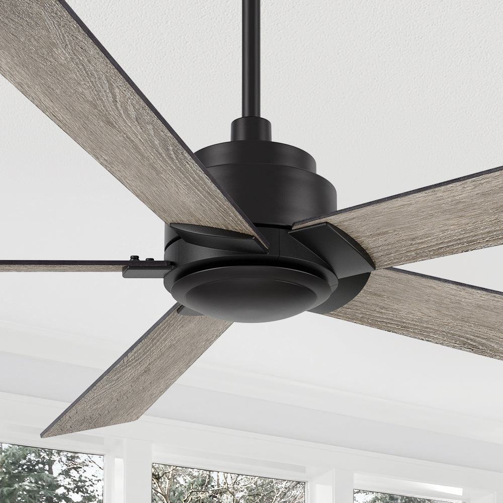 Welland 60 Inch Remote Control Ceiling Fan Without Light - Perfect for Living Room, Bedroom, and Outdoor Patio Cooling