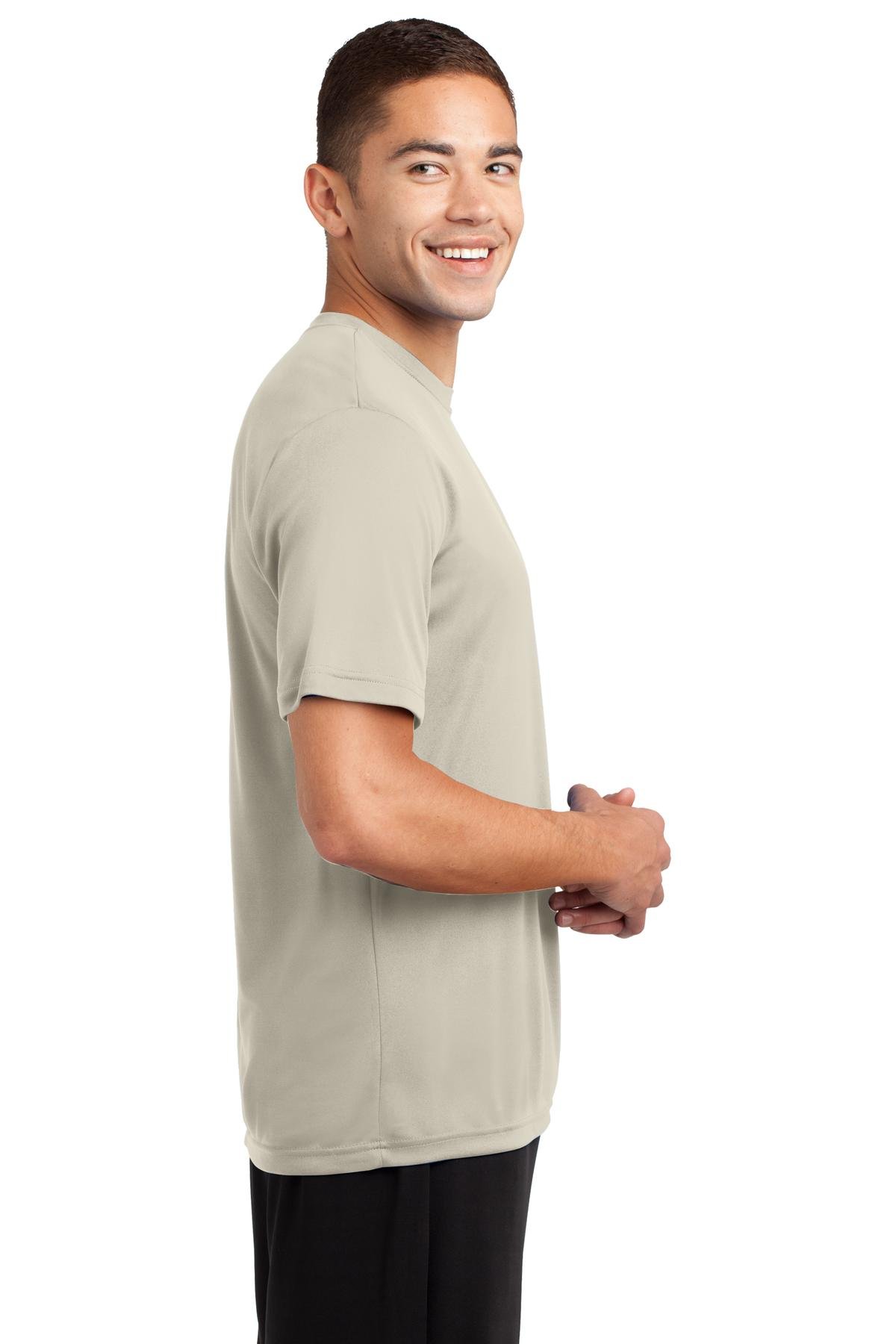 Sport-Tek TST350 Tall Competitor Tee - Moisture-Wicking Performance T-Shirt for Men (Sand, Large Tall) - Ideal for Running, Gym Workouts & Outdoor Sports