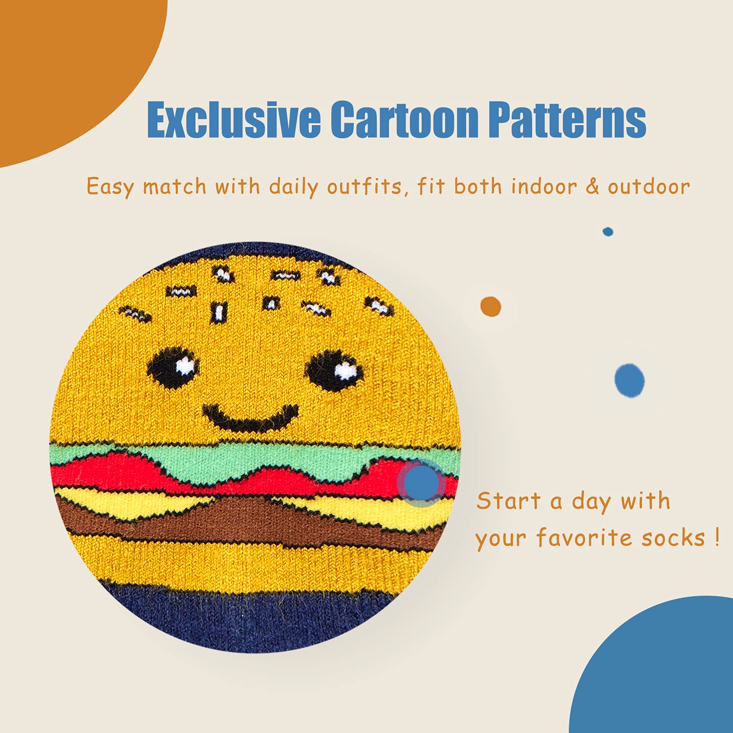 Warm Wool Socks for Boys - 6 Pairs Thermal Winter Crew Socks for Kids - Perfect for Cold Weather, Outdoor Activities & School Days
