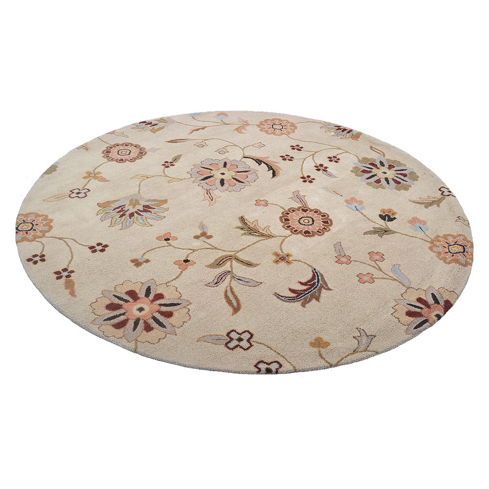 Premium Saffron Hand-Tufted Wool Rug - Soft & Durable Non-Slip Area Rug for Living Room, Bedroom, Dining Room - Boho Chic Home Decor