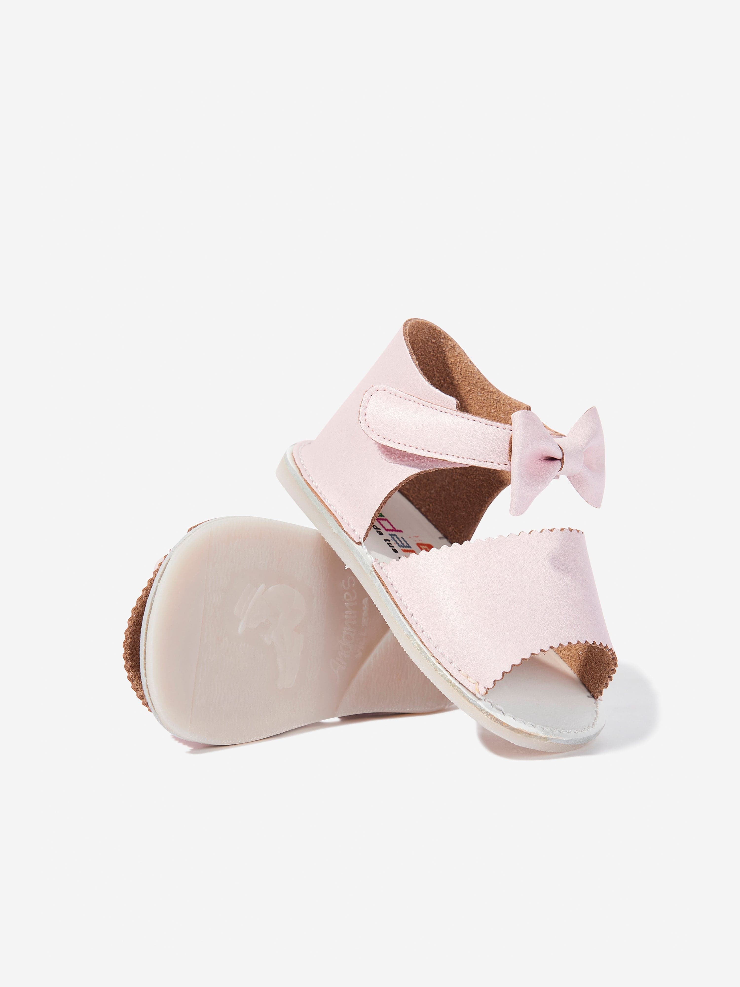 Pink Baby Girls Bow Sandals - Cute Toddler Sandals for Summer, Beach & Outdoor Play