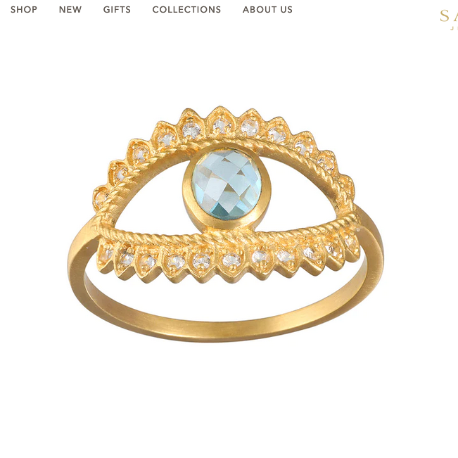 Keeper of Positivity Blue Topaz Ring - Elegant Sterling Silver Jewelry for Women, Gift for Her, Birthday & Anniversary Present | Perfect for Daily Wear, Special Occasions & Positive Energy