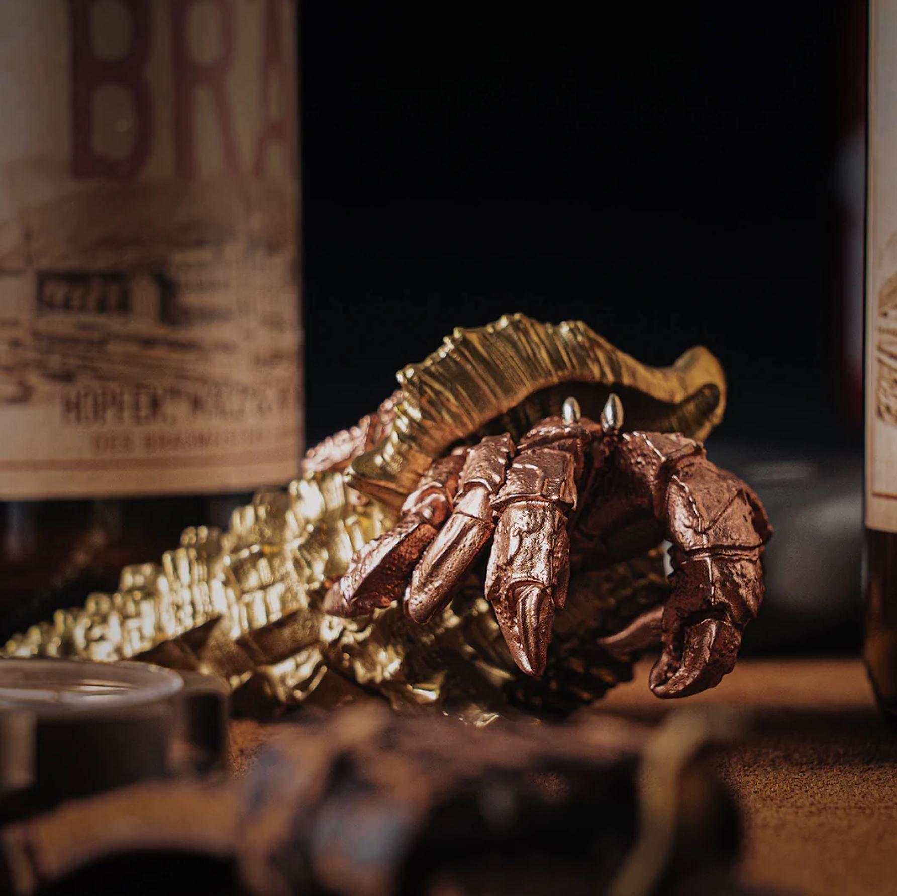 Premium Solid Brass Hermit Crab Bottle Opener - Rustproof & Durable for Beer, Soda & Bottle Caps - Perfect for Beach Parties, BBQ Gatherings & Crab-Themed Events