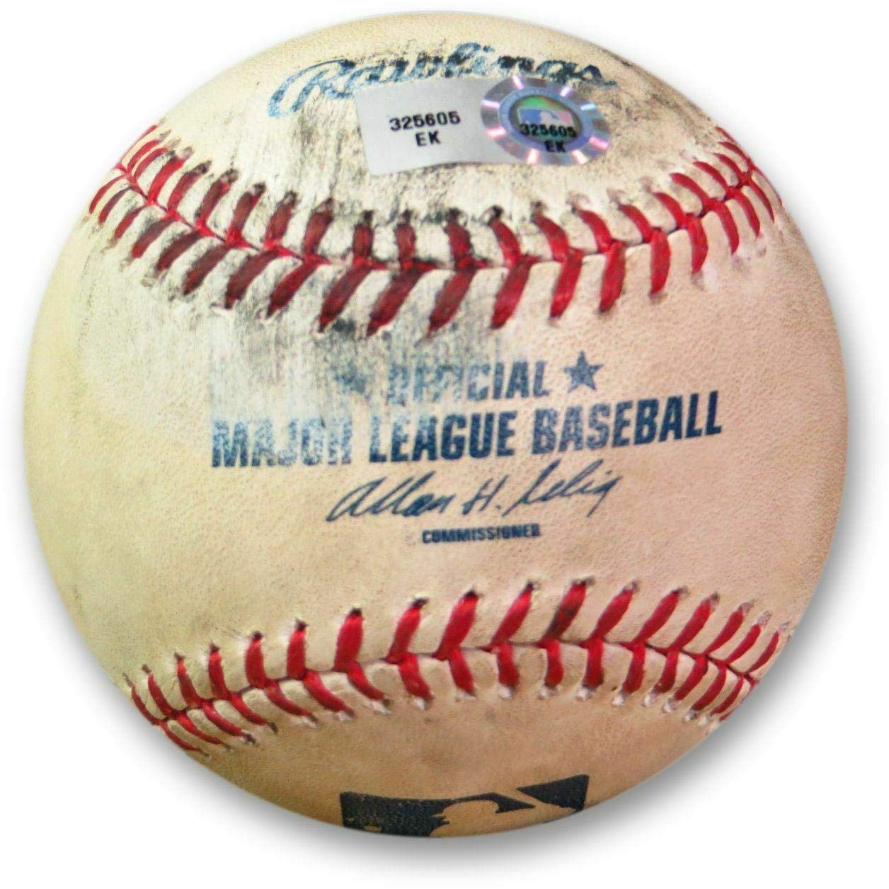 Authentic Zack Greinke Game Used Baseball from 6/27/13 Dodgers Game - Quintero Foul Ball EK325605 - MLB Certified Memorabilia for Sports Collectors & Baseball Fans - Perfect for Display Cases, Man Caves, and Sports Memorabilia Collections